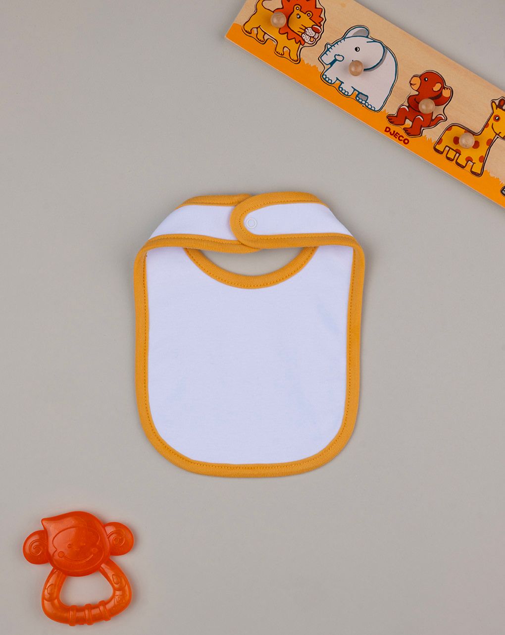 βρεφική σαλιάρα λευκή με γατάκι για αγόρι - Prénatal