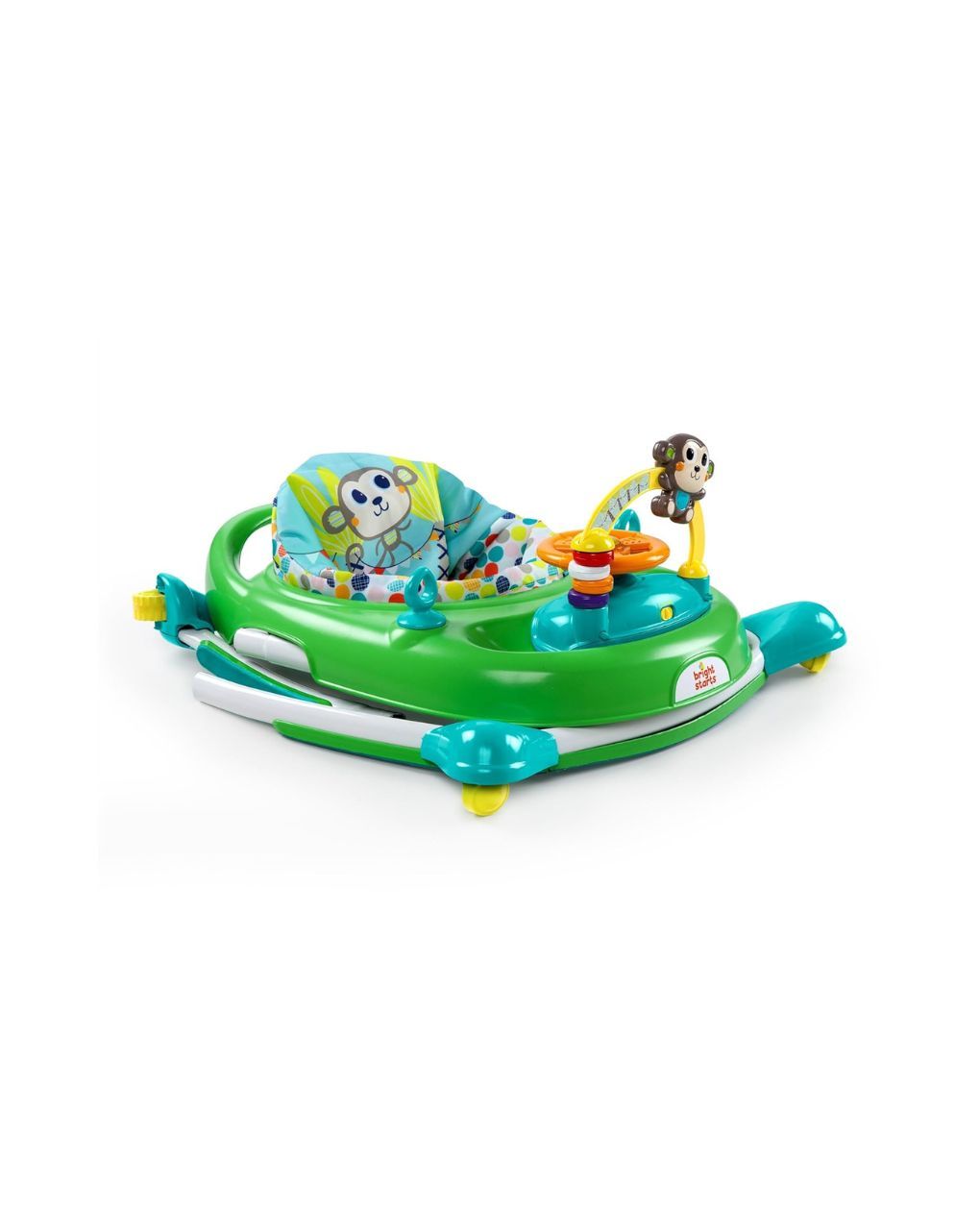 Bright starts  περπατούρα 2 σε 1 walkin' wild walker, green - Bright Starts