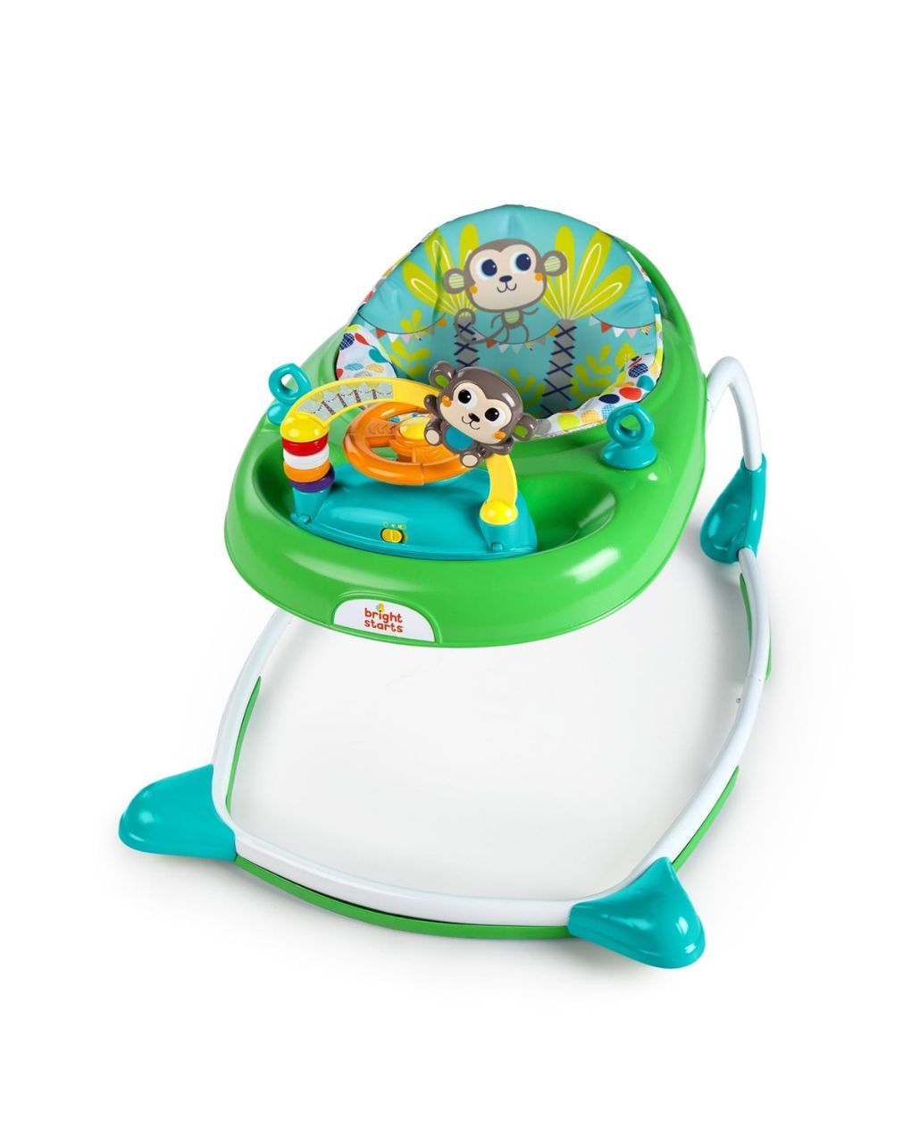 Bright starts  περπατούρα 2 σε 1 walkin' wild walker, green - Bright Starts
