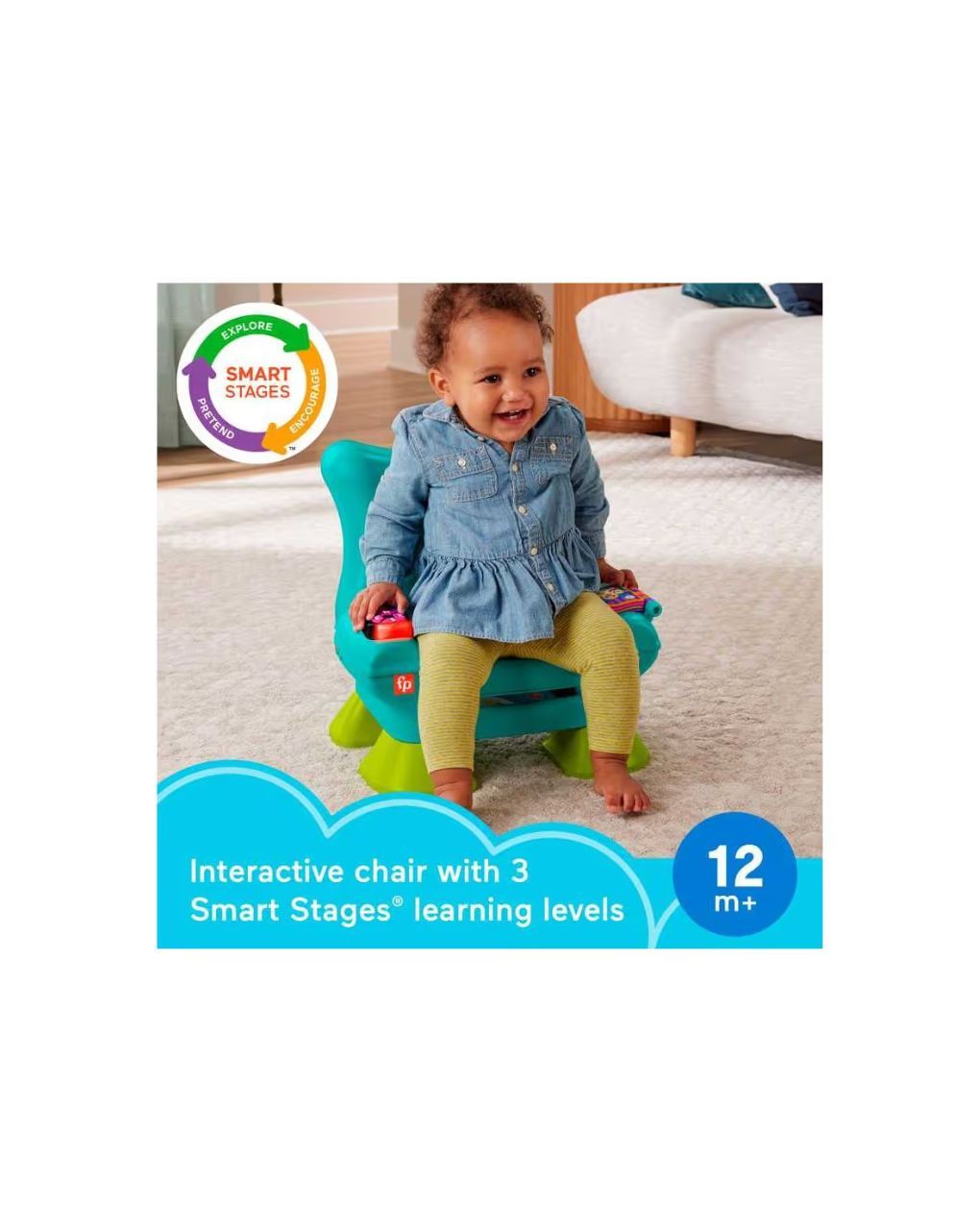 Mattel fisher-price laugh & learn smart stages εκπαιδευτική καρέκλα hyr89 - Fisher-Price