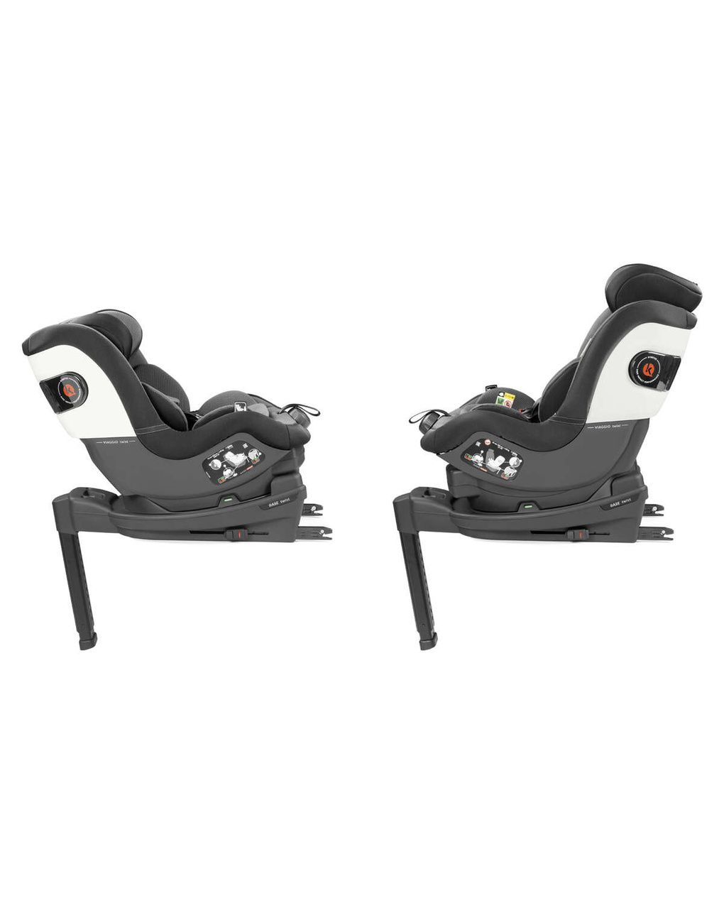 Peg perego παιδικό κάθισμα αυτοκινήτου viaggio twist i-size (61-105cm) crystal black - Peg-Pérego