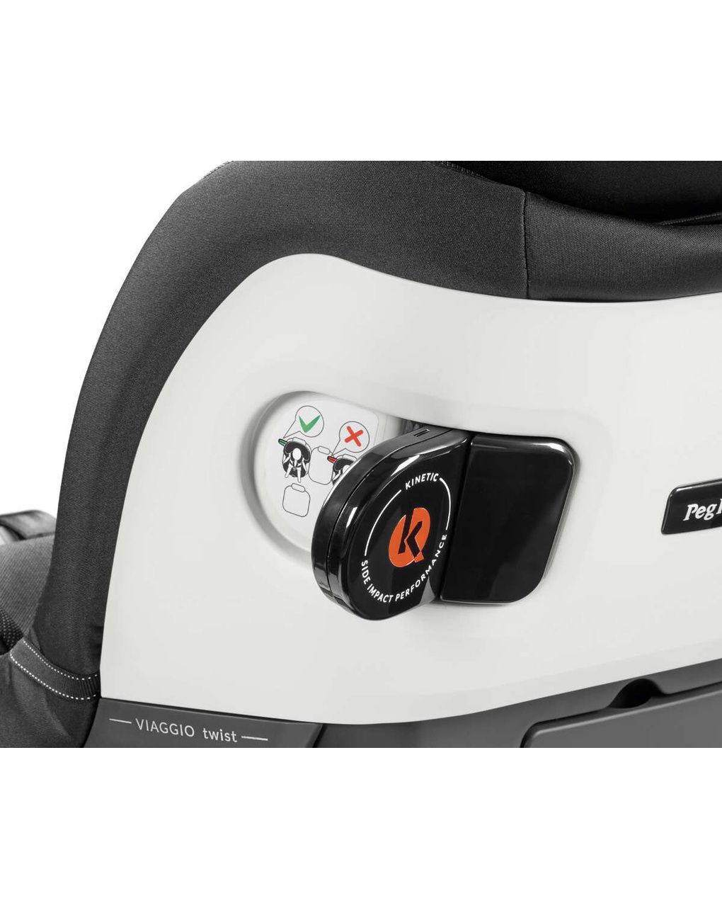 Peg perego παιδικό κάθισμα αυτοκινήτου viaggio twist i-size (61-105cm) crystal black - Peg-Pérego