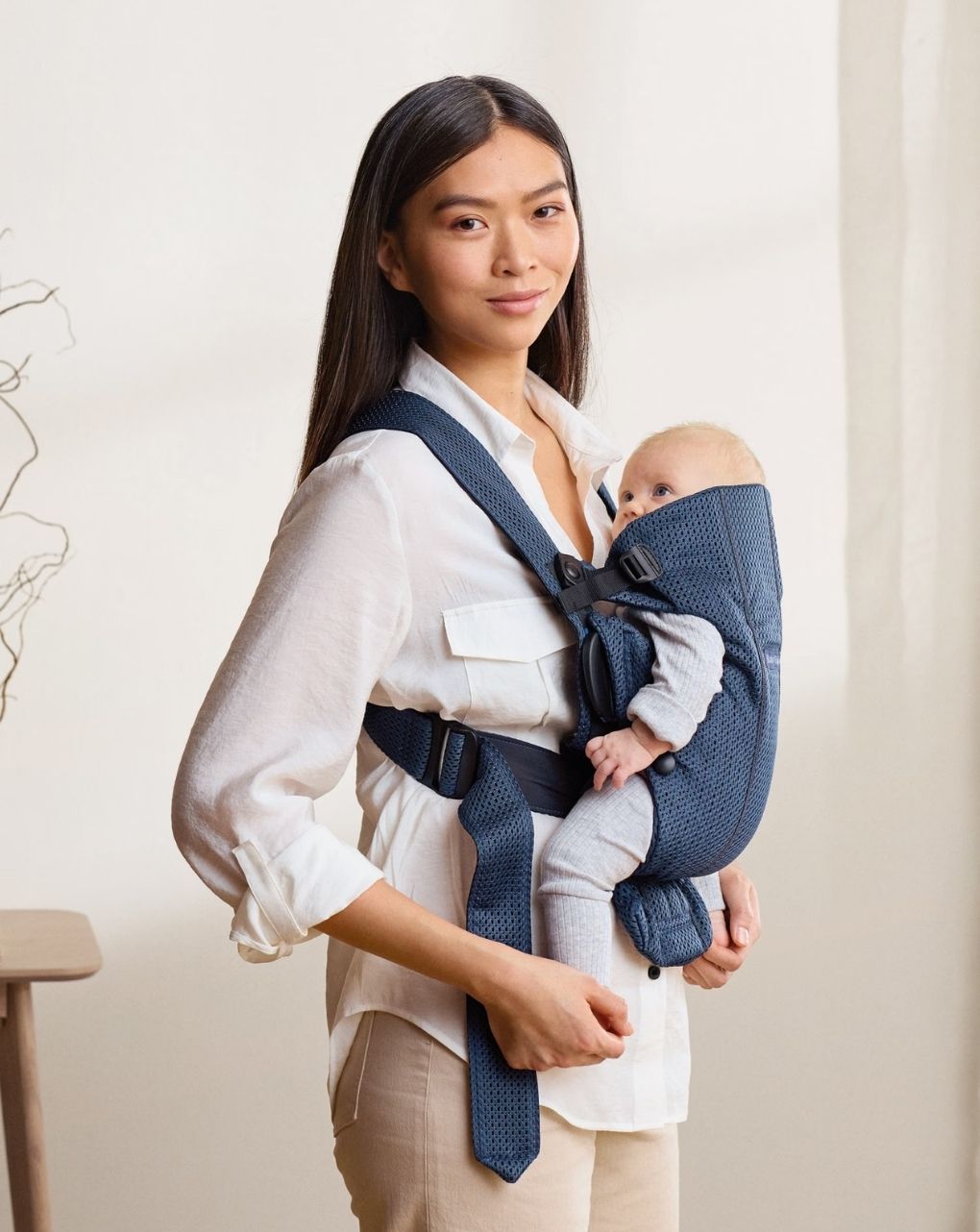 Babybjörn μάρσιπος mini 3d mesh navy blue 1408-021008e1 - Baby Bjorn