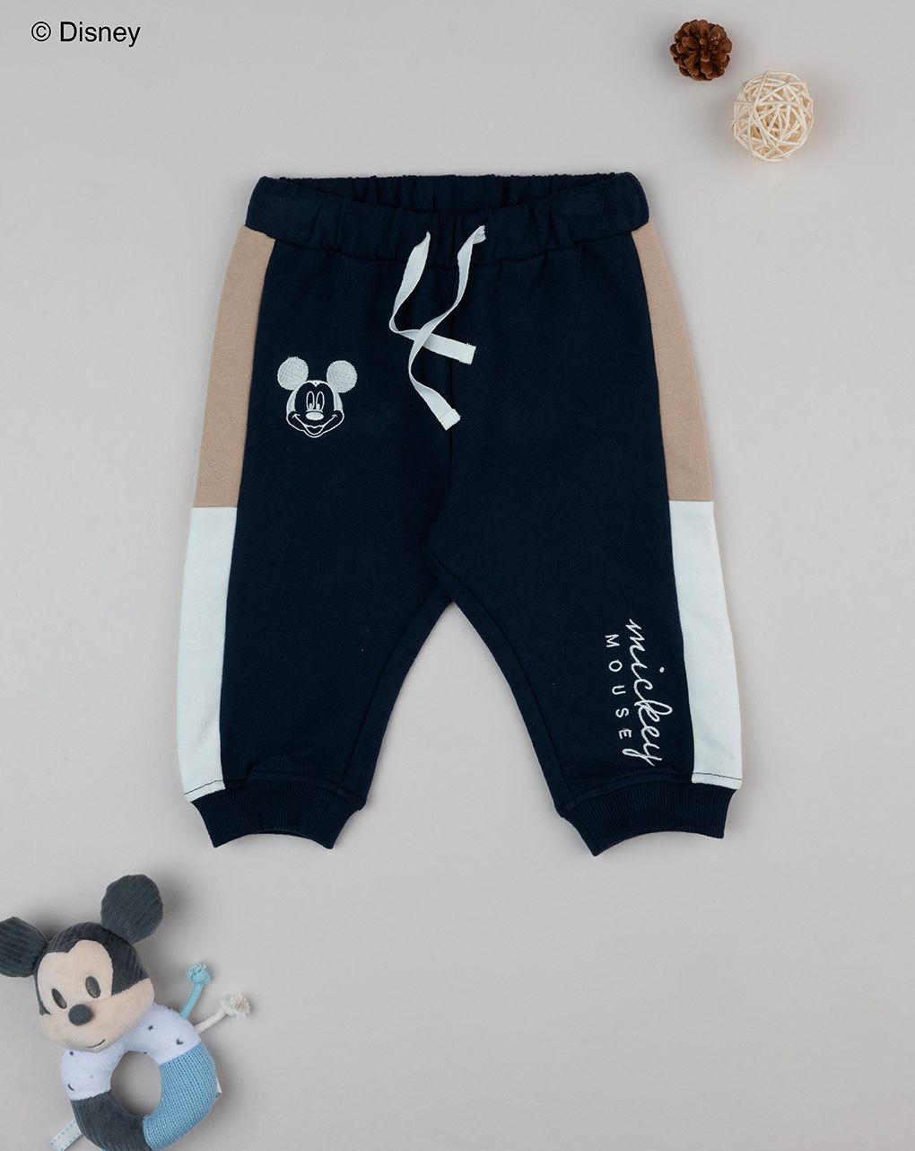 βρεφικό παντελόνι φόρμας μπλε mickey για αγόρι