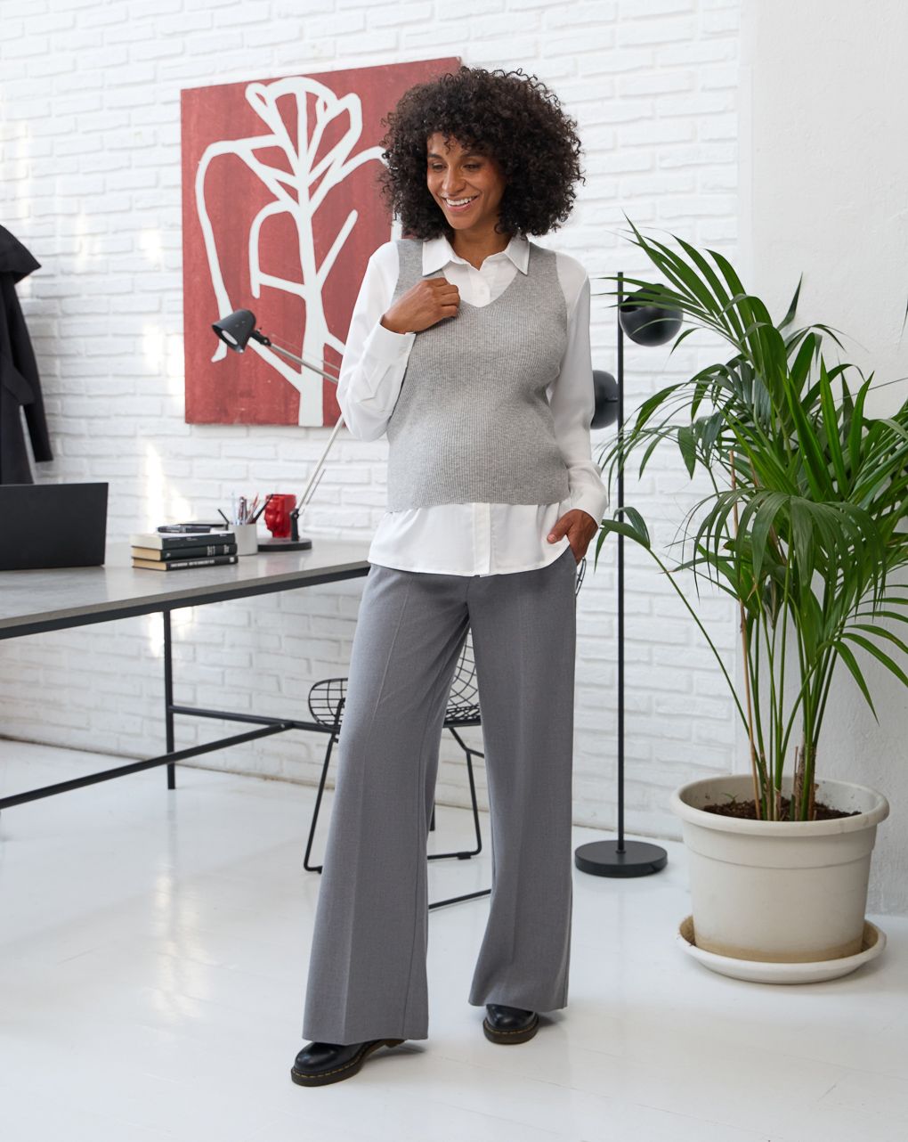 γυναικείο πουκάμισο εγκυμοσύνης/θηλασμού λευκό