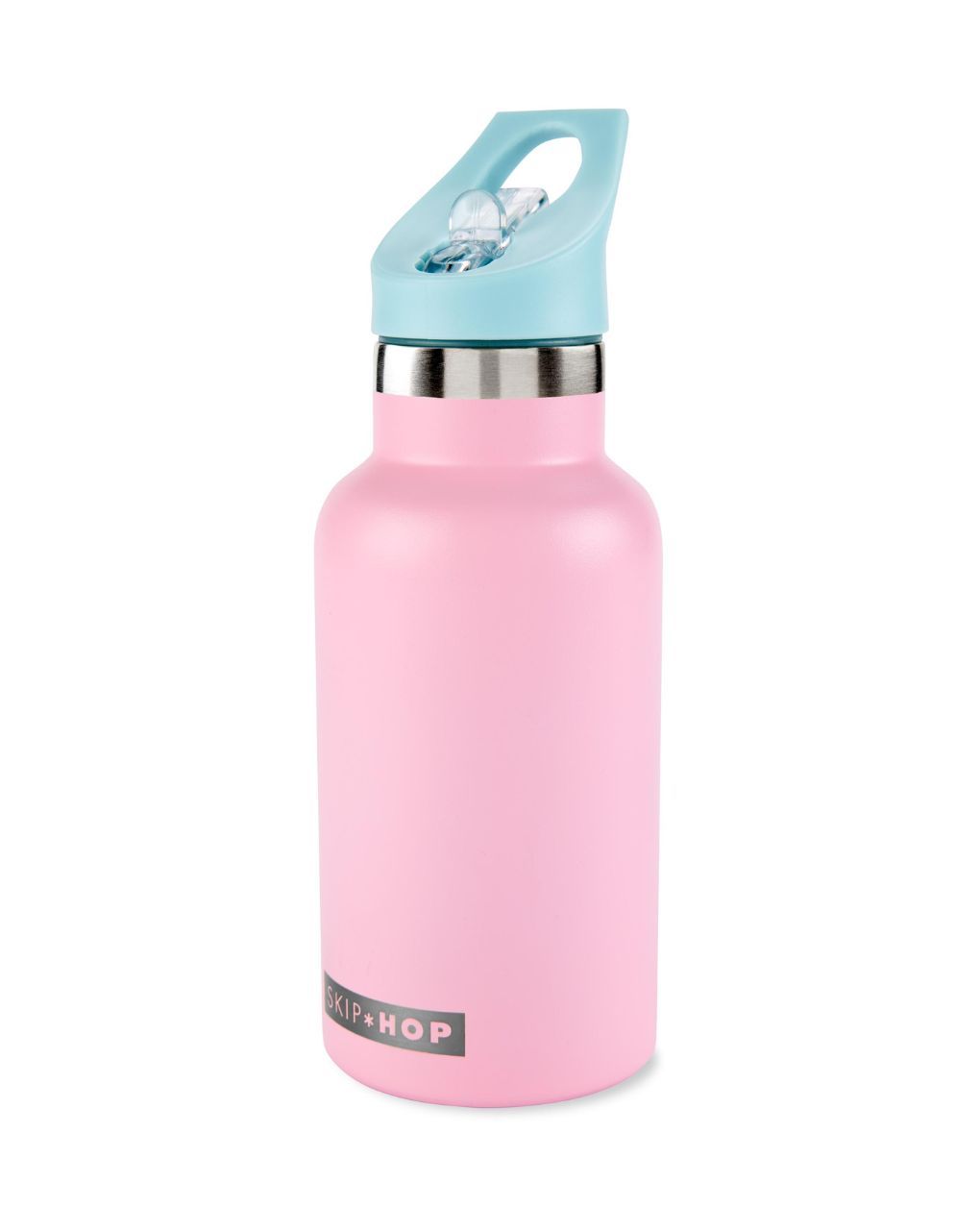 Skip hop stainless steel μπουκάλι θερμός με αυτοκόλλητα 380ml pink 29-2903040-03 - SKIP HOP