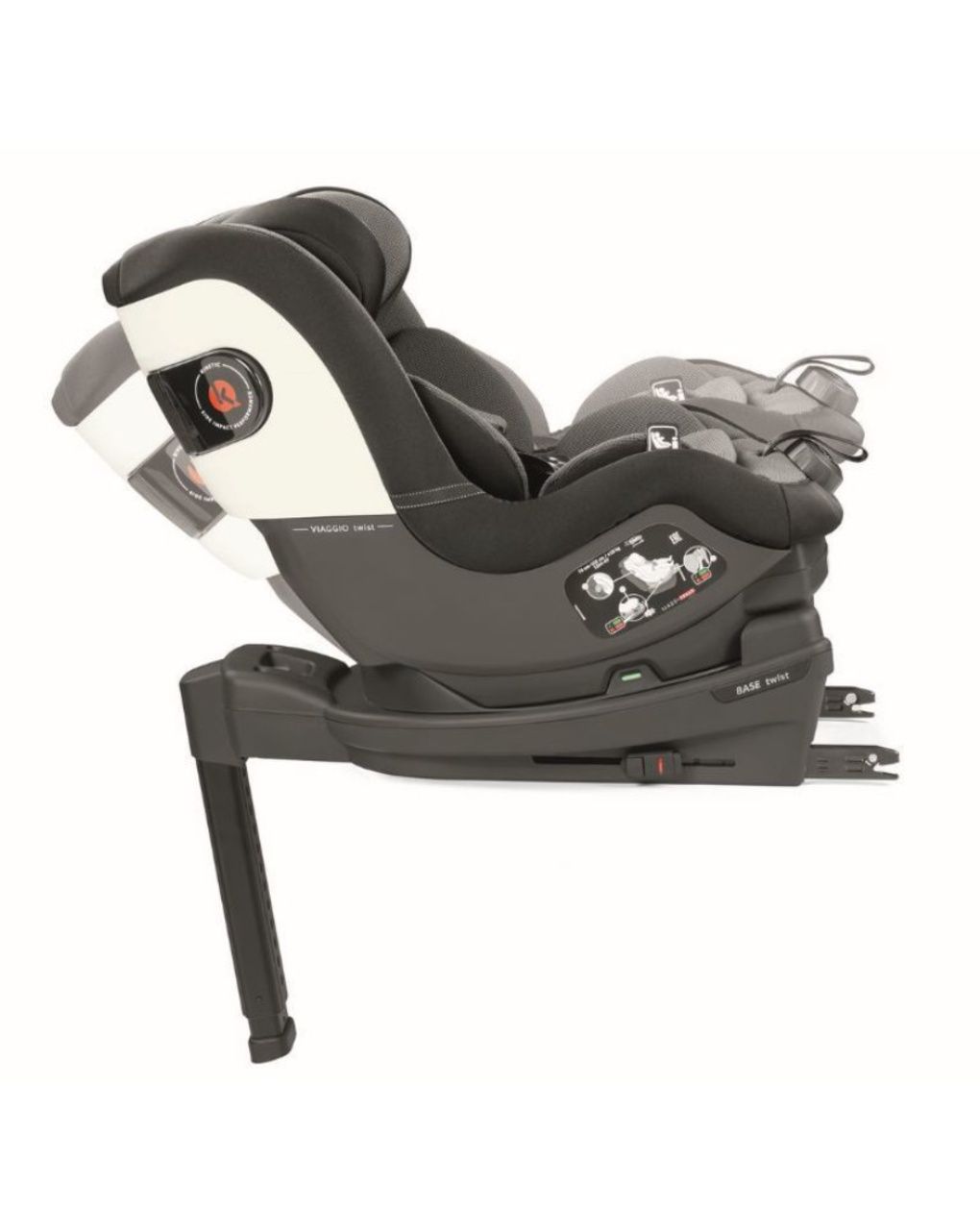 Peg perego παιδικό κάθισμα αυτοκινήτου viaggio twist i-size (61-105cm) crystal black - Peg-Pérego