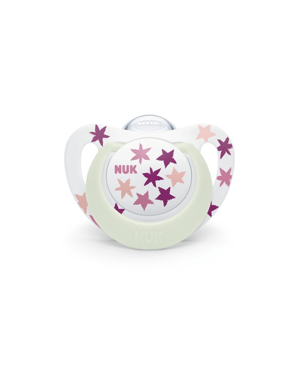 Nuk πιπίλα σιλικόνης star night 6-18m (2 σχέδια) - Nuk