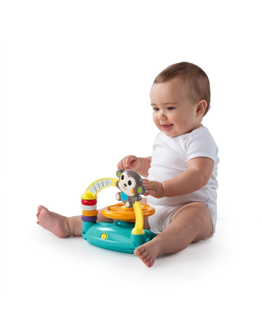 Bright starts  περπατούρα 2 σε 1 walkin' wild walker, green - Bright Starts