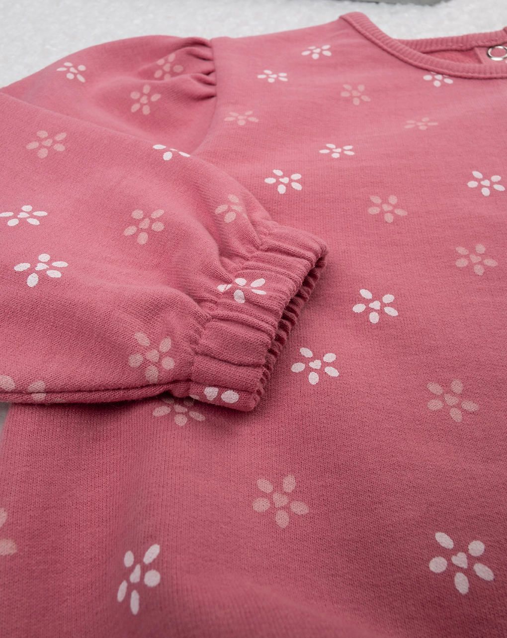 βρεφική μπλούζα σάπιο μήλο με λουλούδια για κορίτσι - Prénatal