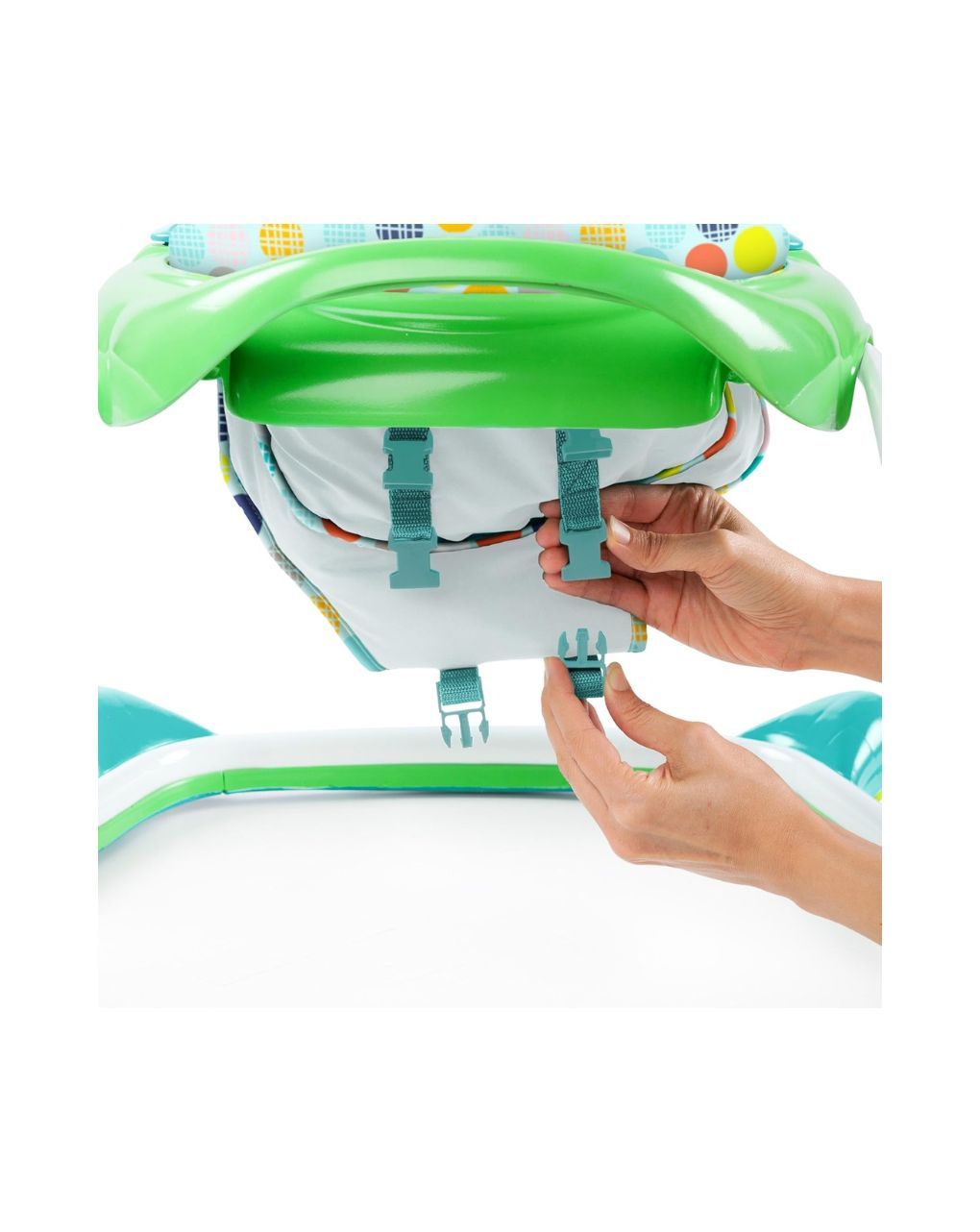 Bright starts  περπατούρα 2 σε 1 walkin' wild walker, green - Bright Starts
