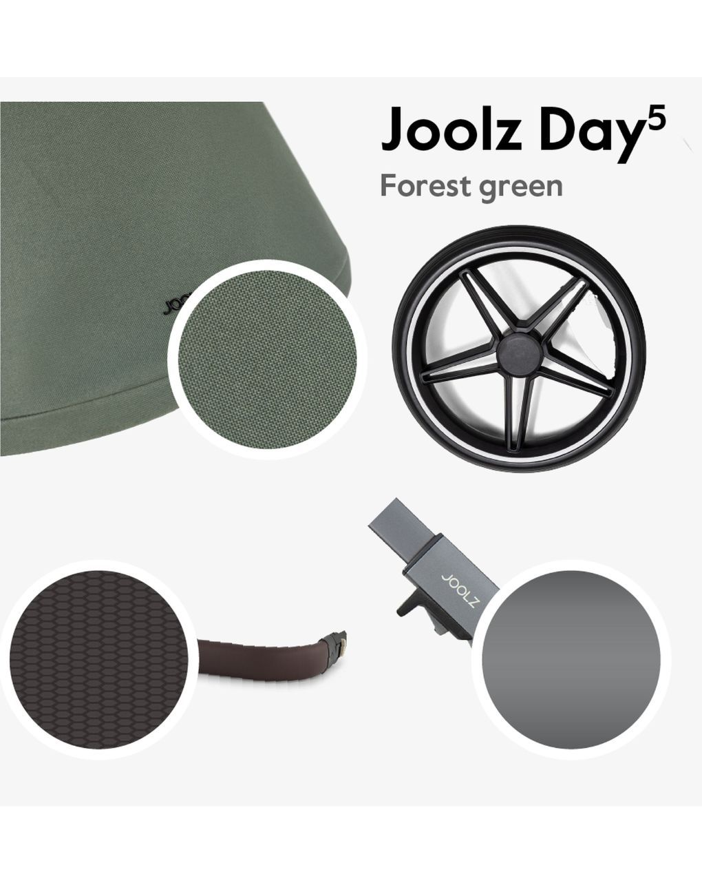 Joolz day⁵ σύστημα μεταφοράς 2 σε 1 complete set forest green - Joolz