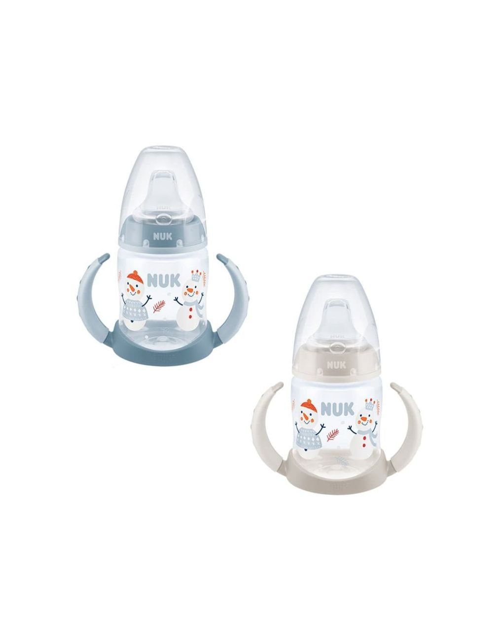 Nuk snow first choice πλαστικό μπιμπερό εκπαίδευσης με δύο λαβές(6-18m) 150ml σε 2 σχέδια - Nuk