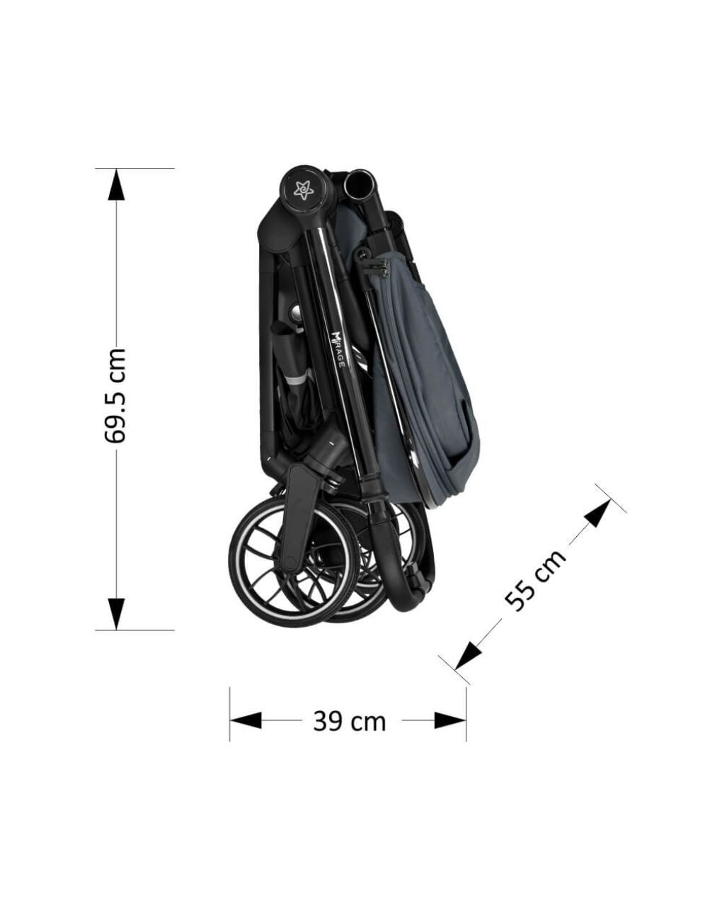 Bebe stars πολυκαρότσι mirage 3σε1 γκρι 330-188 - Bebe Stars