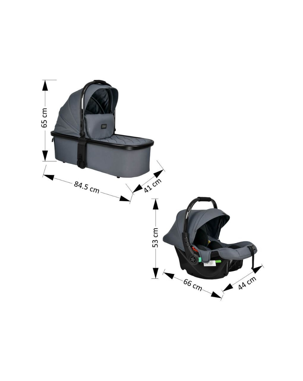 Bebe stars πολυκαρότσι mirage 3σε1 γκρι 330-188 - Bebe Stars