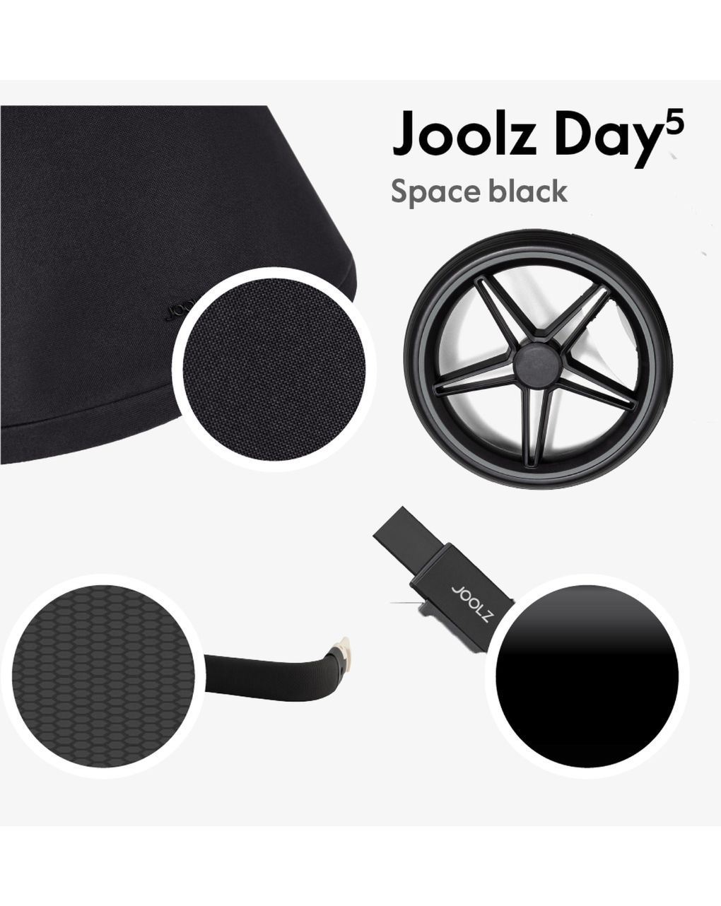 Joolz day⁵ σύστημα μεταφοράς 2 σε 1 space black - Joolz