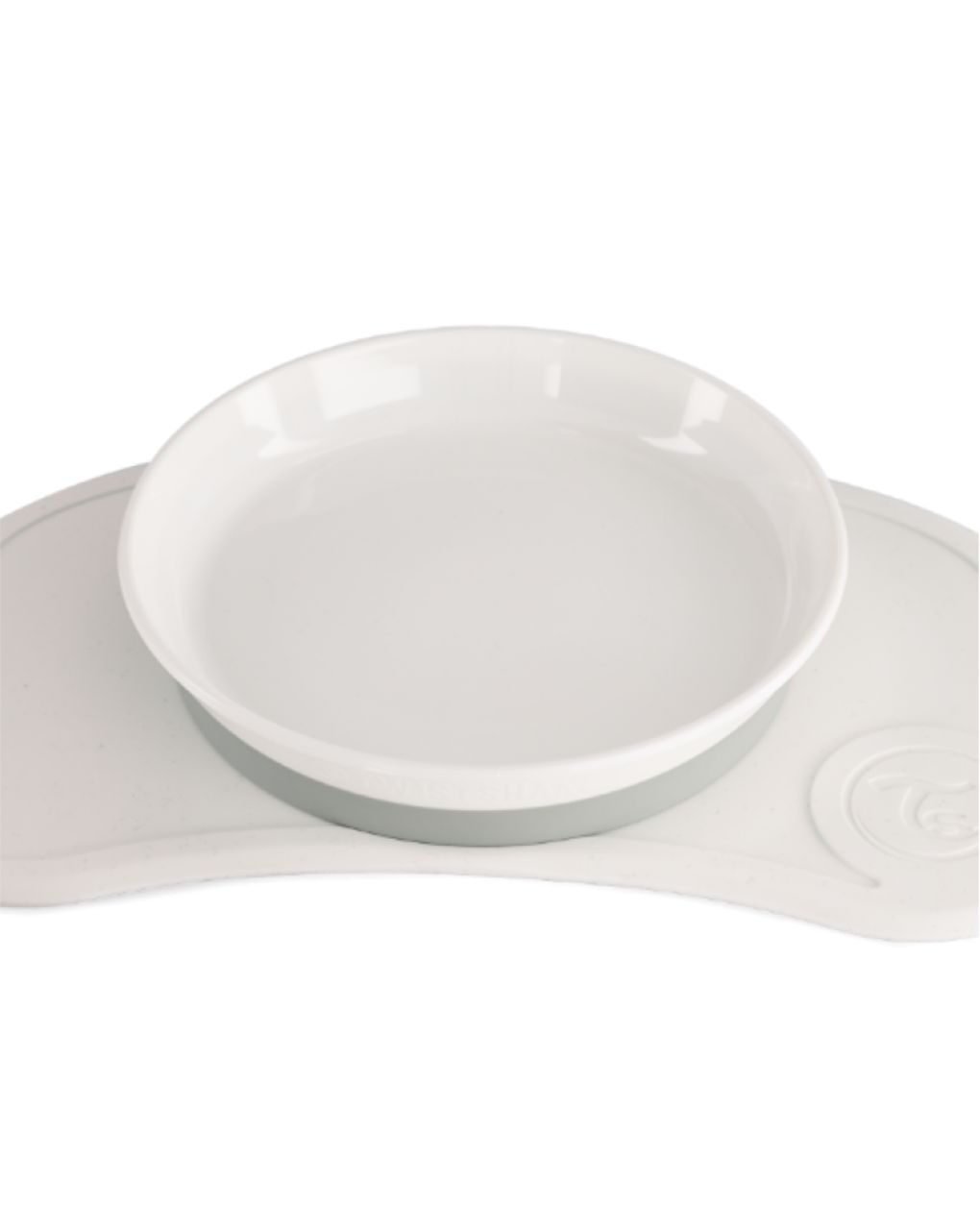 Twistshake σουπλά click-mat mini & πιάτο λευκό 32-08-78443 - Twistshake