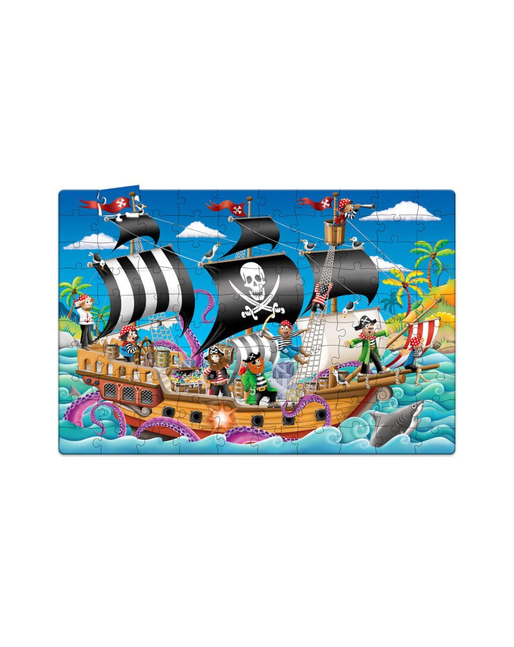 παζλ 2 σε 1 – φωσφορίζει στο σκοτάδι – πειρατικό καράβι - THE LEARNING JOURNEY