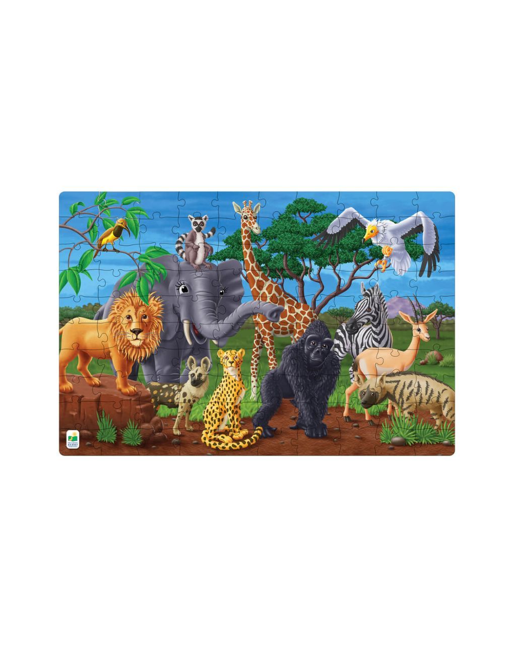 παζλ 2 σε 1- φωσφορίζει στο σκοτάδι – άγρια ζωή - THE LEARNING JOURNEY