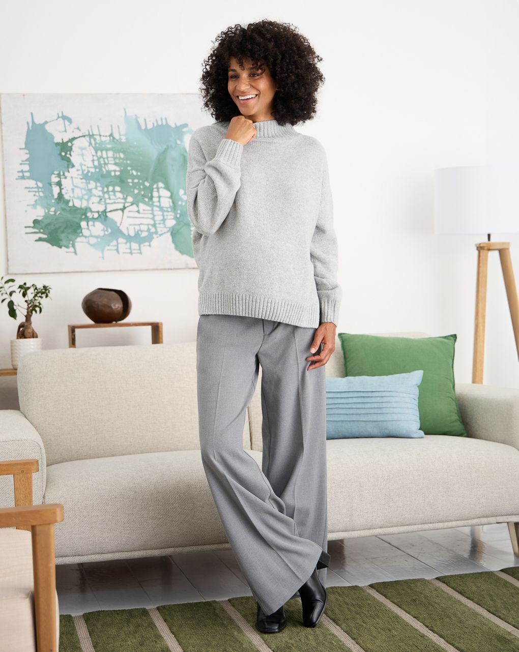 γυναικείο πουλόβερ εγκυμοσύνης γκρι