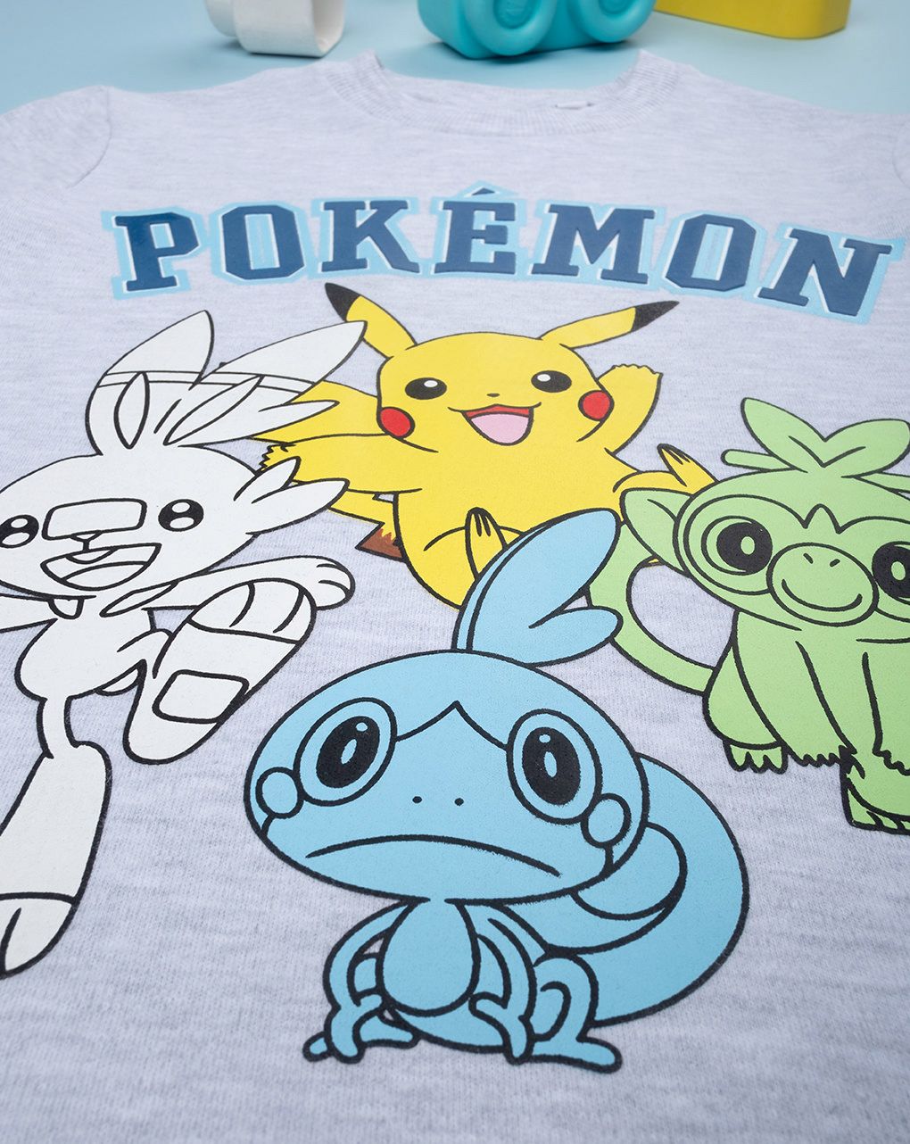 παιδική πιτζάμα γκρι/μπλε pokémon για αγόρι - Prénatal