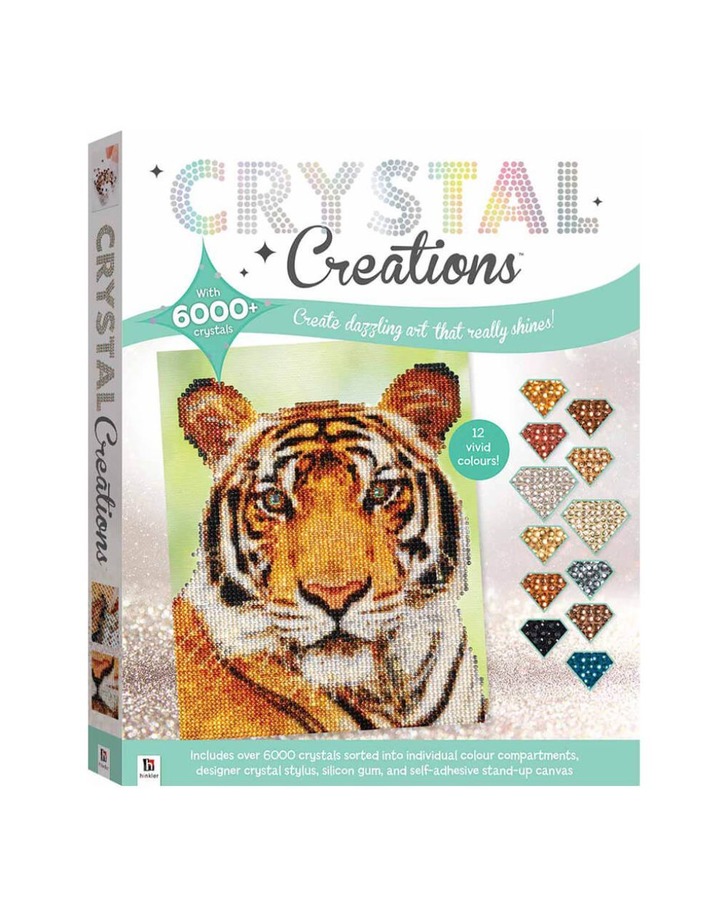 Crystal creations: wild tiger