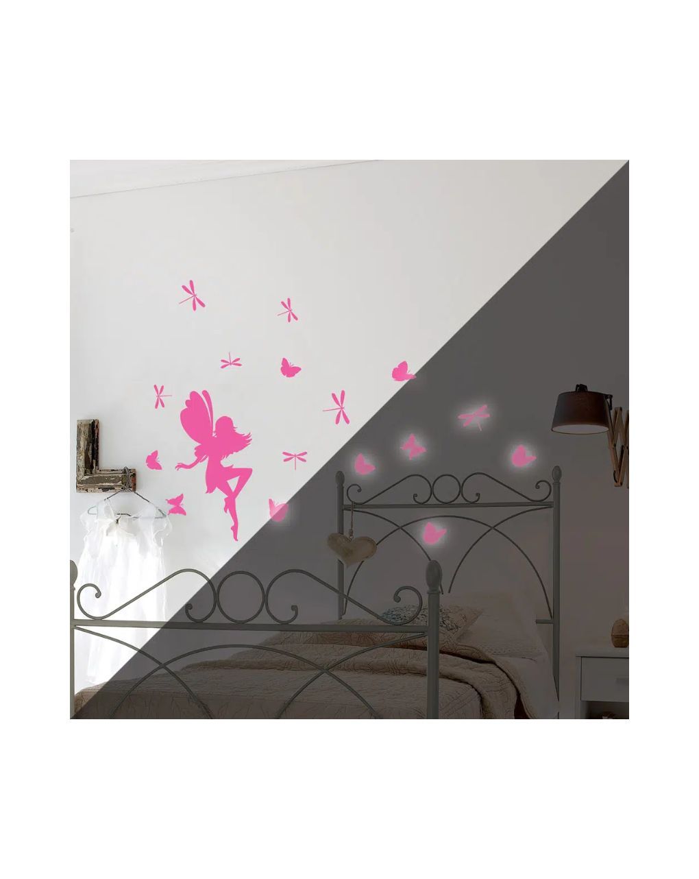 Crearreda παιδικά φωσφοριζέ αυτοκόλλητα τοίχου ango fairy glow 79226 - CREARREDA