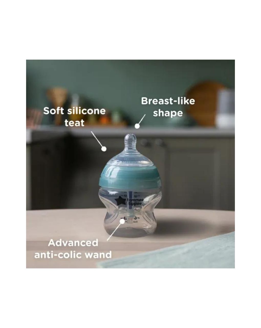 Tommee tippee πλαστικό μπιμπερό advanced anti-colic μικρής ροής 260ml (2τμχ) 0m+, 42252586 - Tommee Tippee