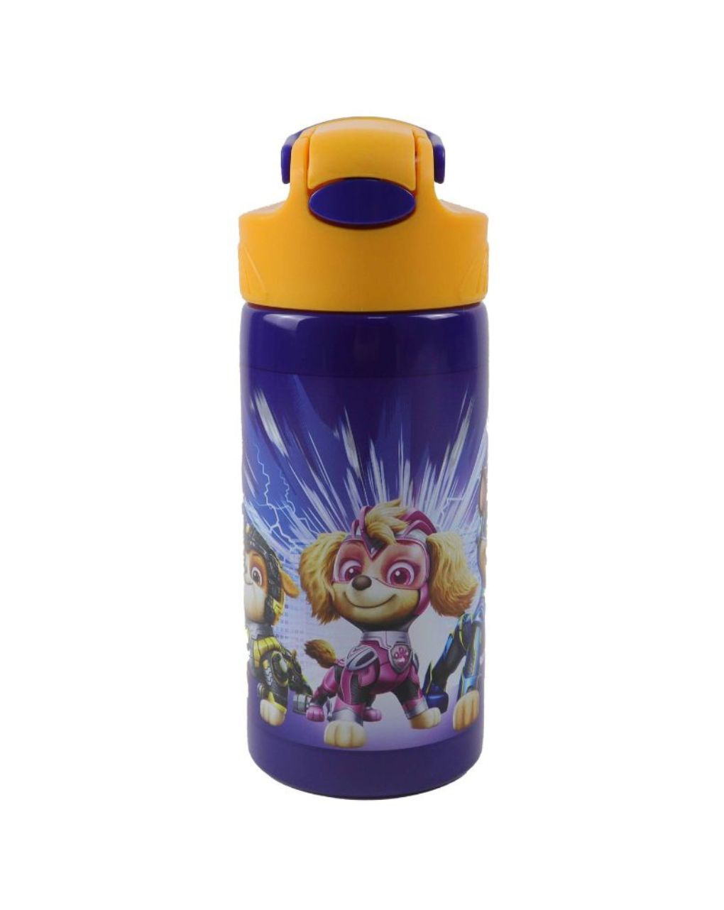 Gim παγούρι από ανοξείδωτο ατσάλι με καλαμάκι 500ml paw patrol, 555-23245