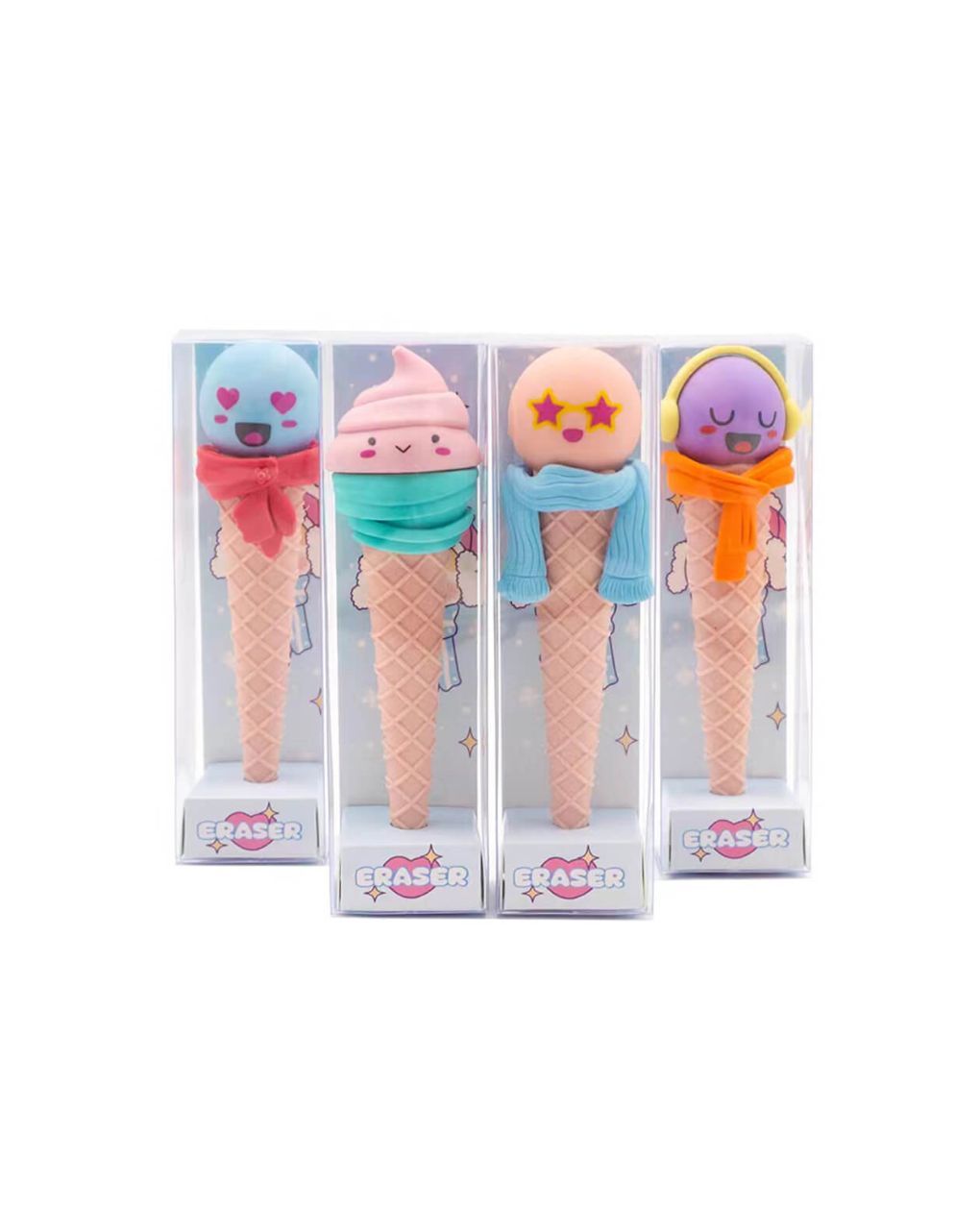 γόμα fancy eraser: funny ice cream σε 4 σχέδια
