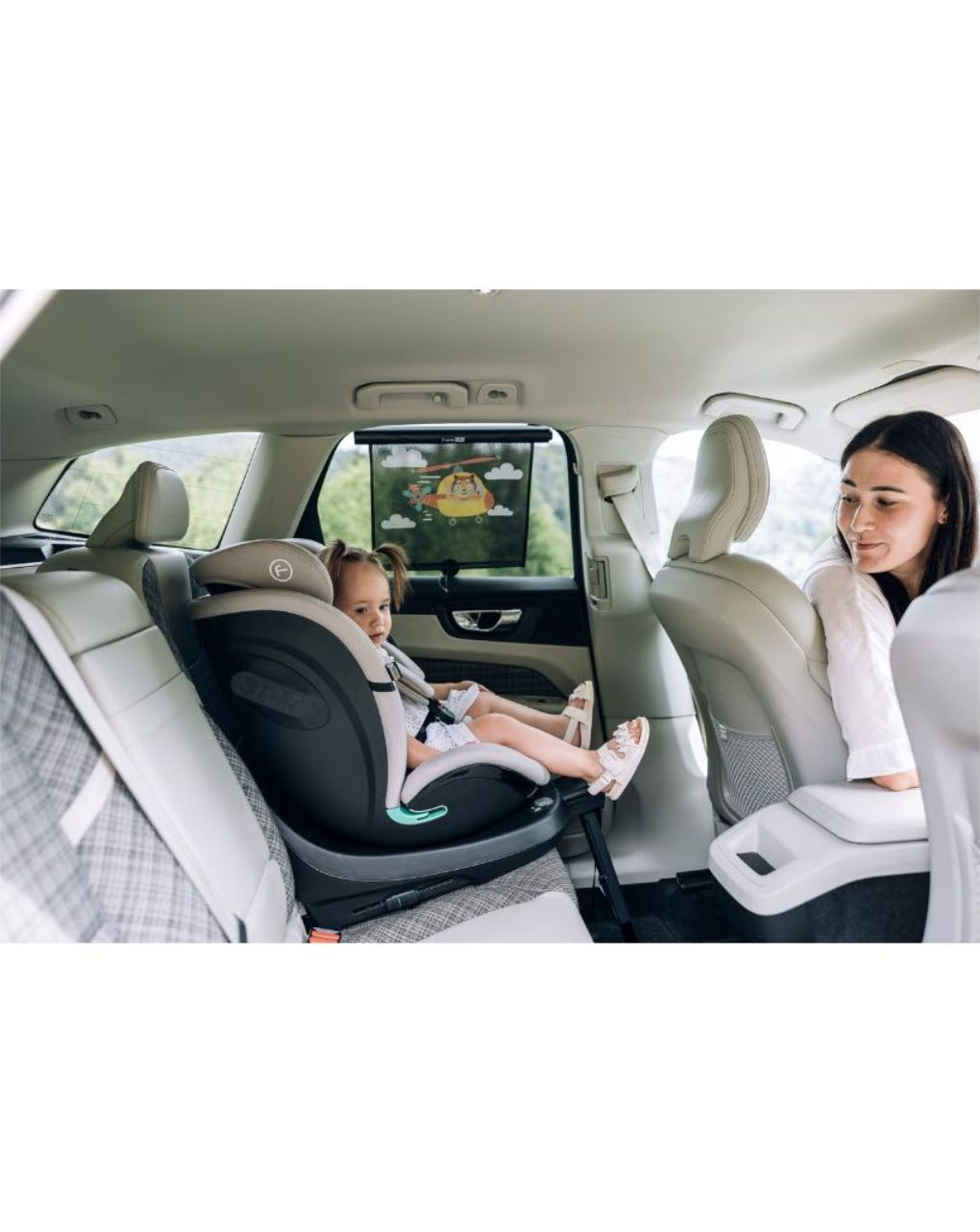 Freeon κάθισμα αυτοκινήτου i-size (40-150cm) space 360° με πόδι στήριξης grey 82474 - Freeon