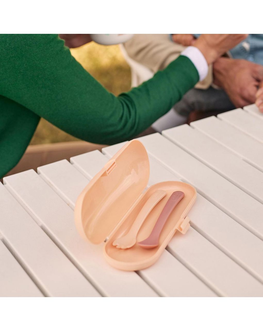 Miniland σετ 3τμχ κουταλοπίρουνα σε θήκη picneat valencia ml89597 - Miniland