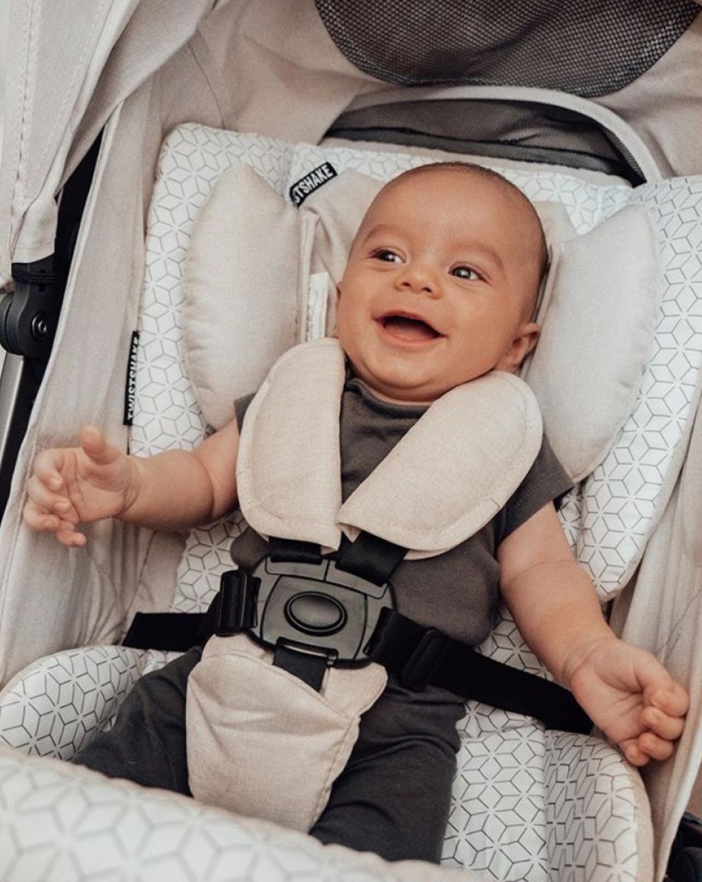 Twistshake μαξιλάρι καροτσιού στήριξης κεφαλιού μπεζ 32-08-78491 - Twistshake