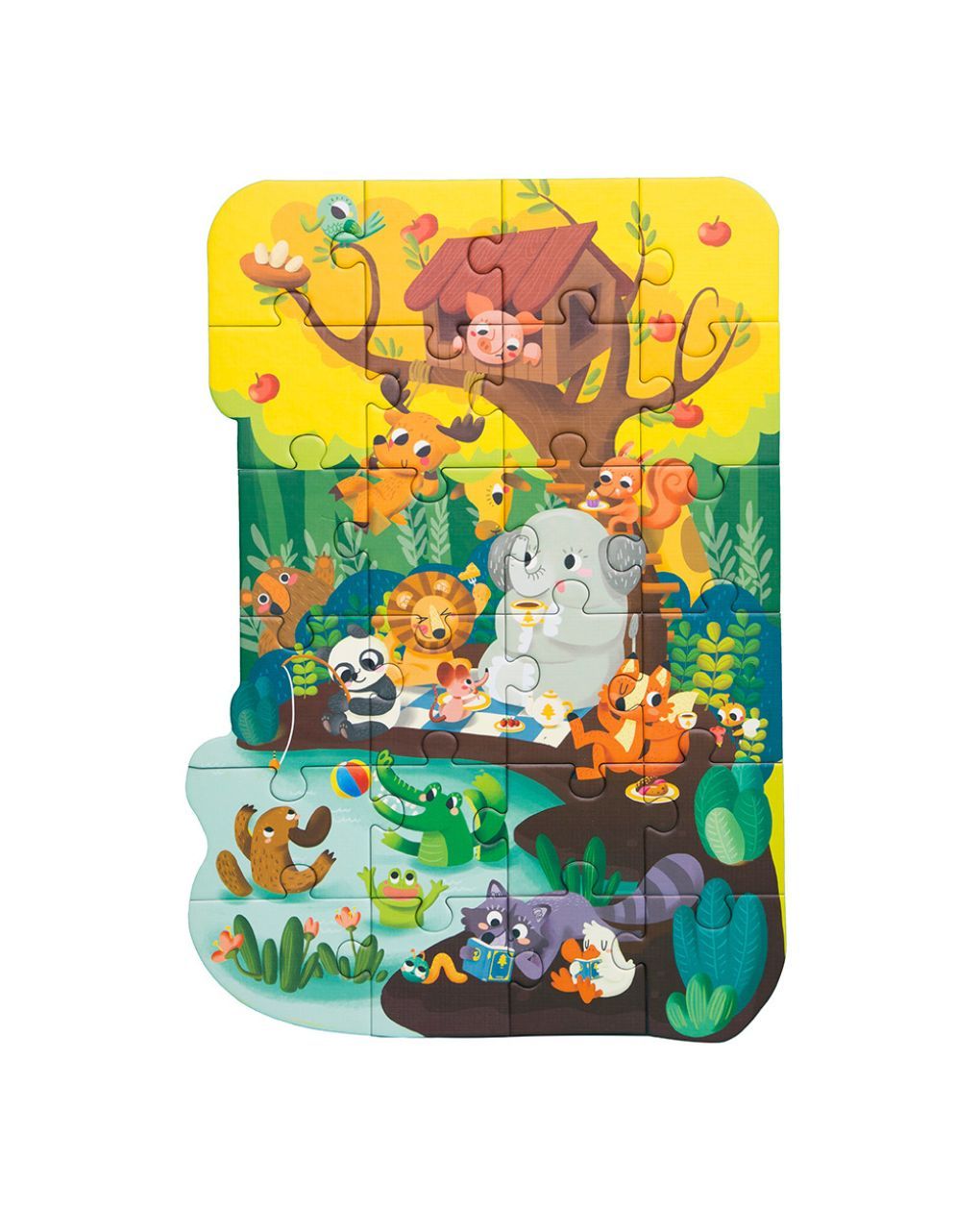 ζώα στο δάσος: παζλ 3 σε 1! party in the forest - Robotime