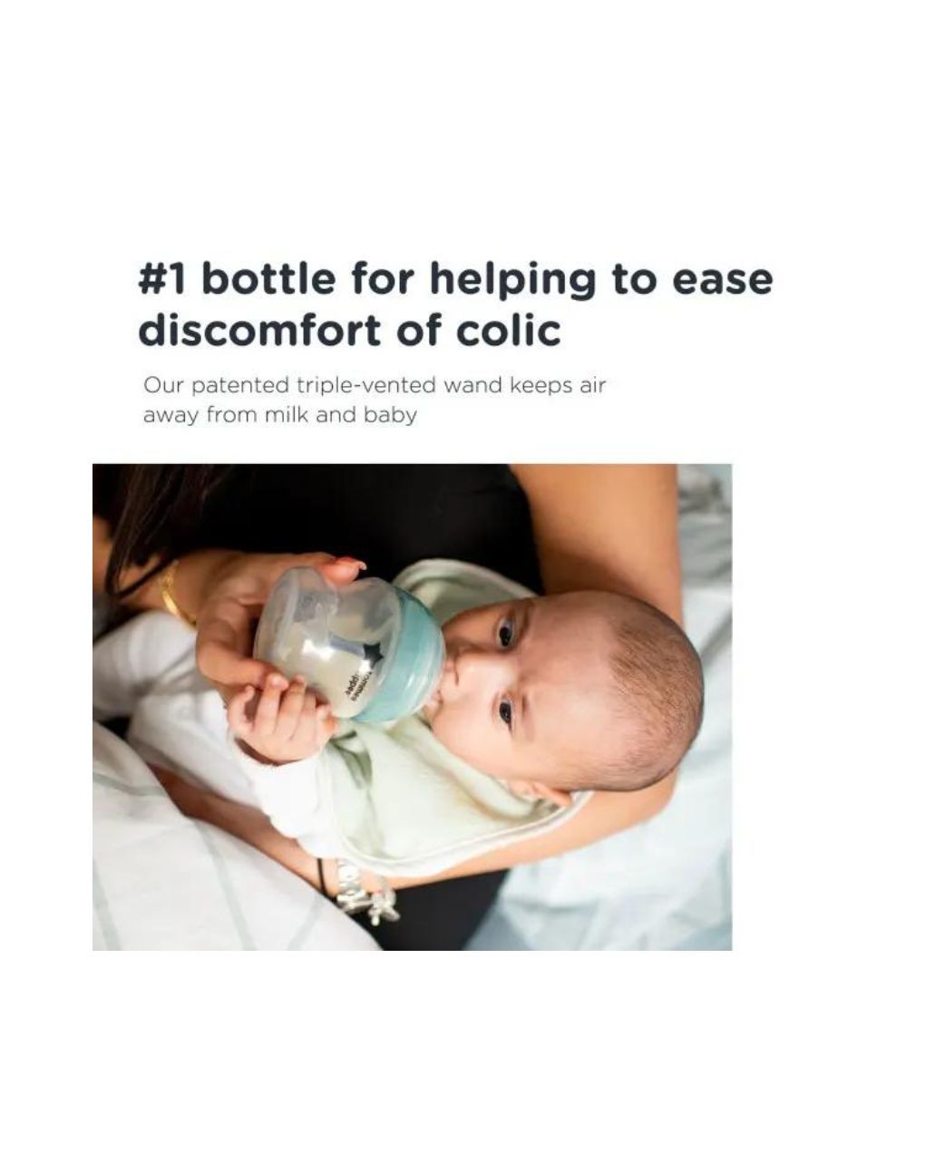 Tommee tippee πλαστικό μπιμπερό advanced anti-colic μικρής ροής 260ml (2τμχ) 0m+, 42252586 - Tommee Tippee