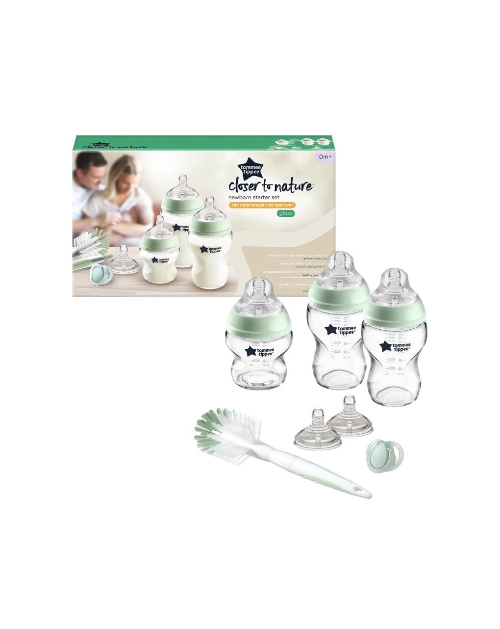 Tommee tippee σετ γυάλινα μπιμπερό closer to nature 0m+ (7 τμχ), 42245055 - Tommee Tippee
