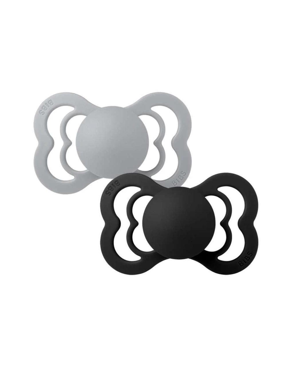 Bibs supreme πιπίλες σιλικόνης 2τμχ 6m+ cloud/black