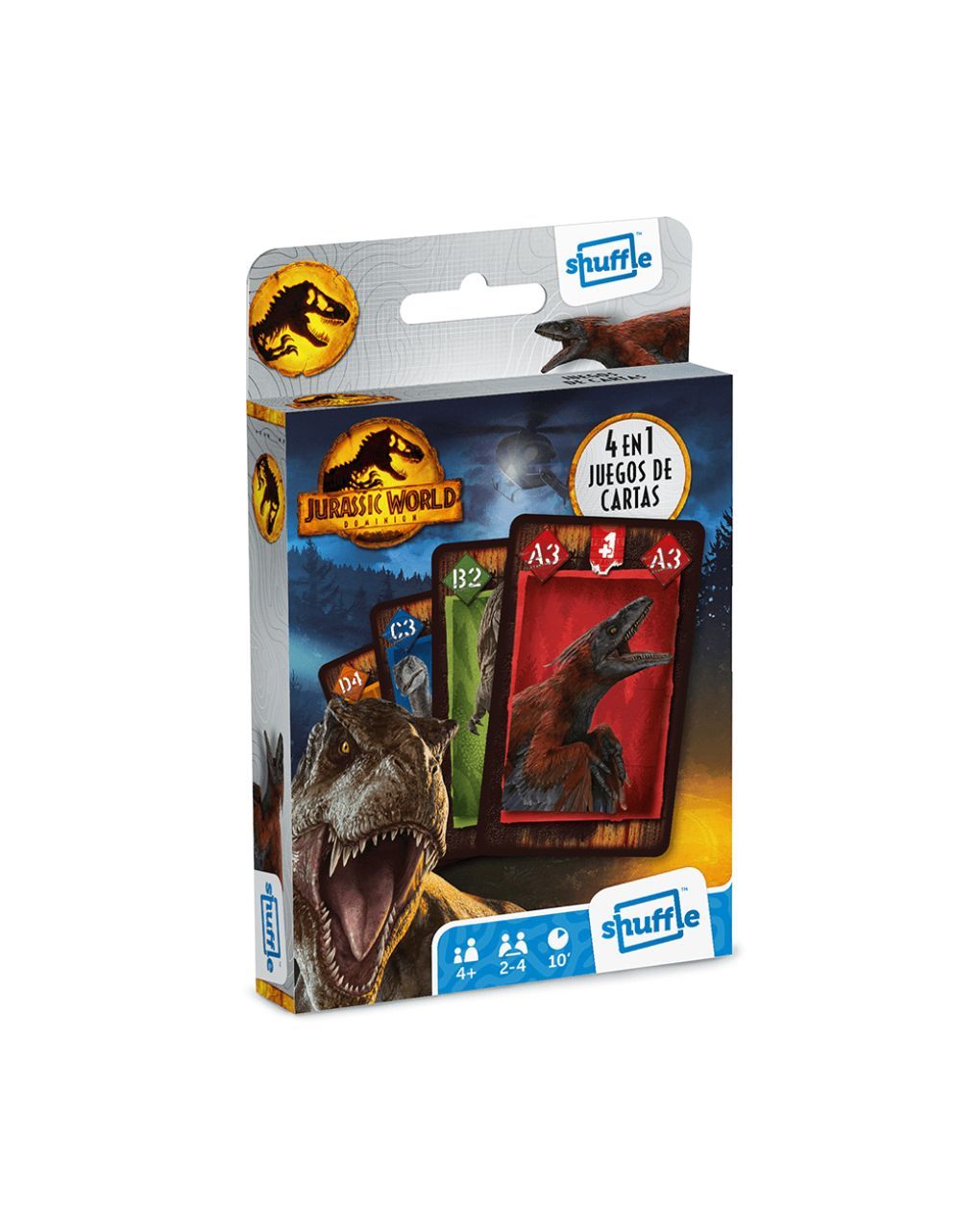 Shuffle fun - jurassic world - CARTAMUNDI