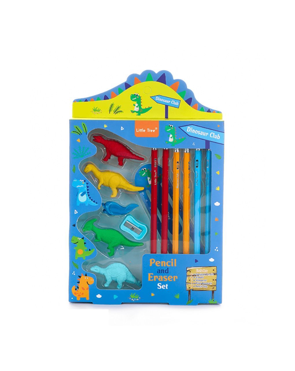 σχολικό σετ dinosaur club stationery gift set - LITTLE TREE
