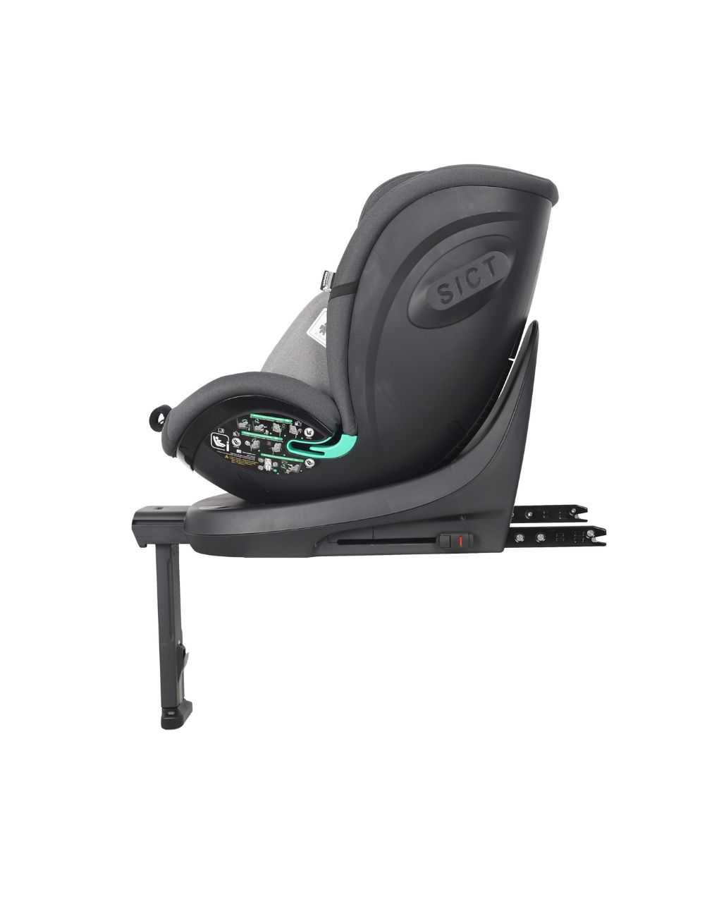 Freeon κάθισμα αυτοκινήτου i-size (40-150cm) space 360° με πόδι στήριξης grey 82474 - Freeon