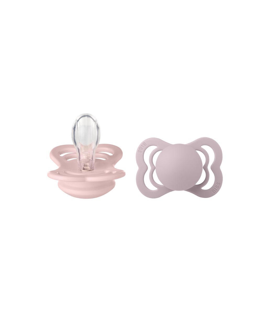 Bibs supreme πιπίλες σιλικόνης 2τμχ (0-6m) blossom / dusky lilac - BIBS