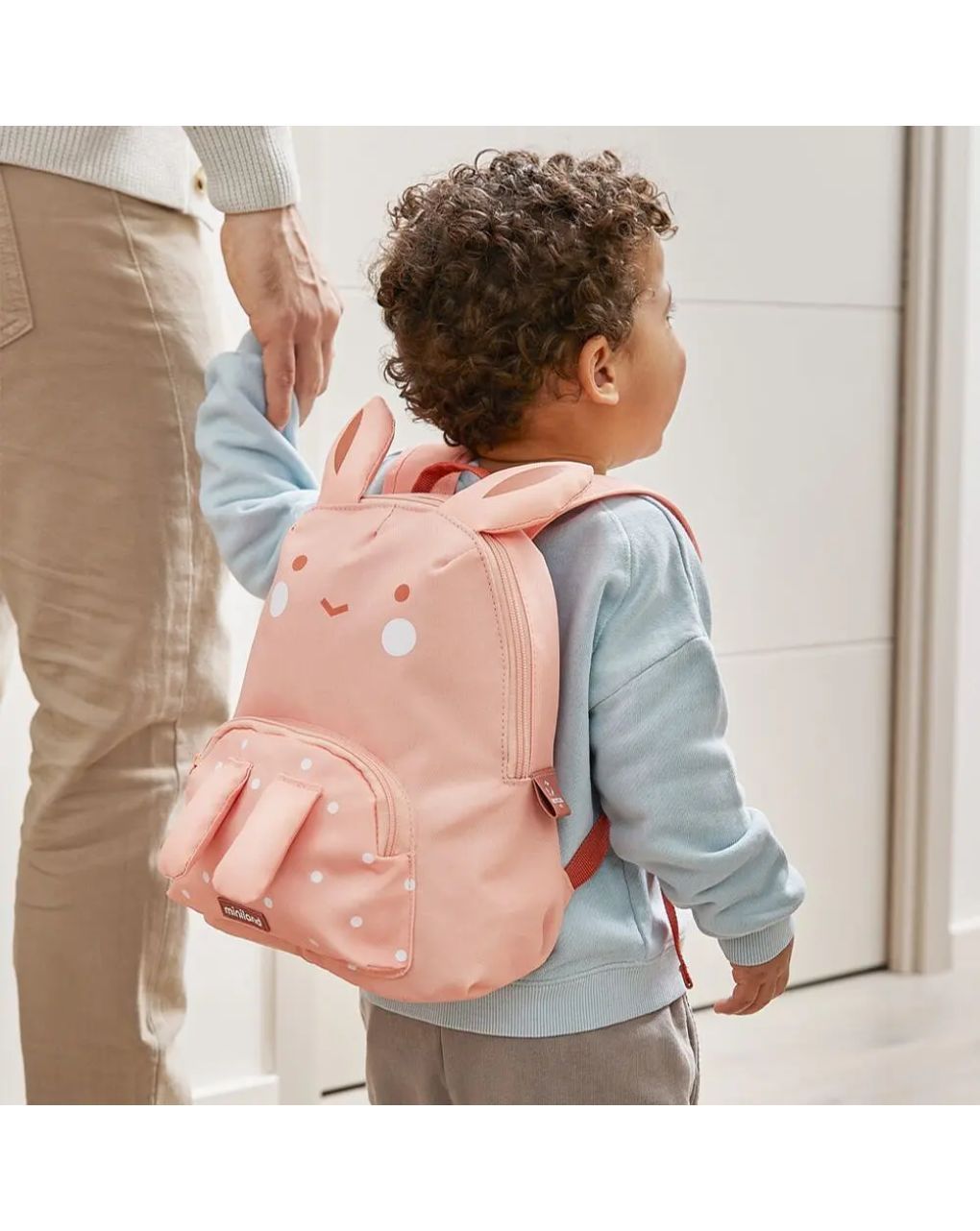Miniland ισοθερμική παιδική τσάντα ecothermibag pink bunny ml89557 - Miniland