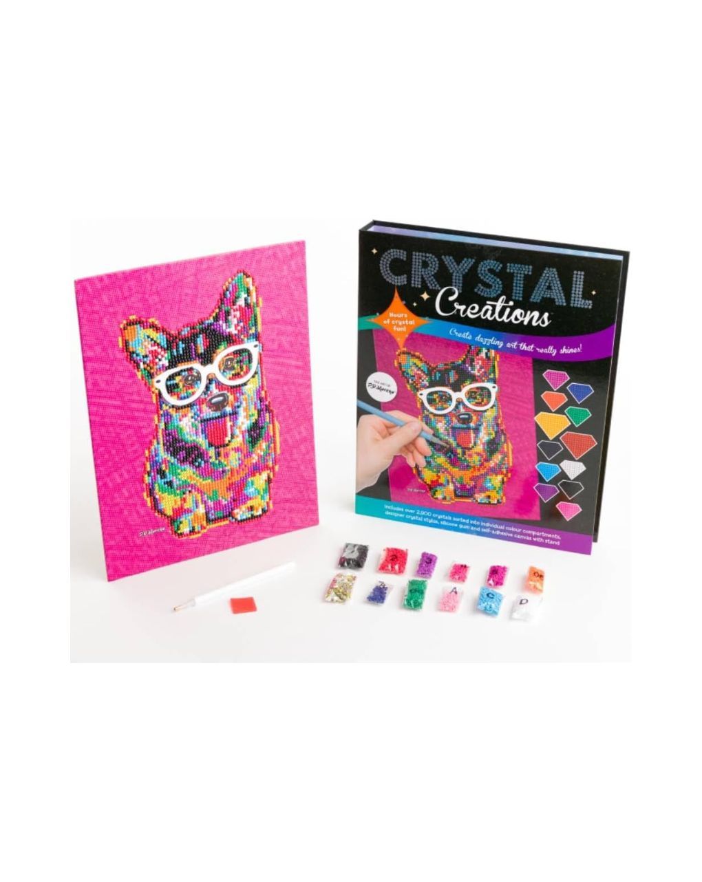 Crystal creations: pd moreno – corgi in glasses - HINKLER