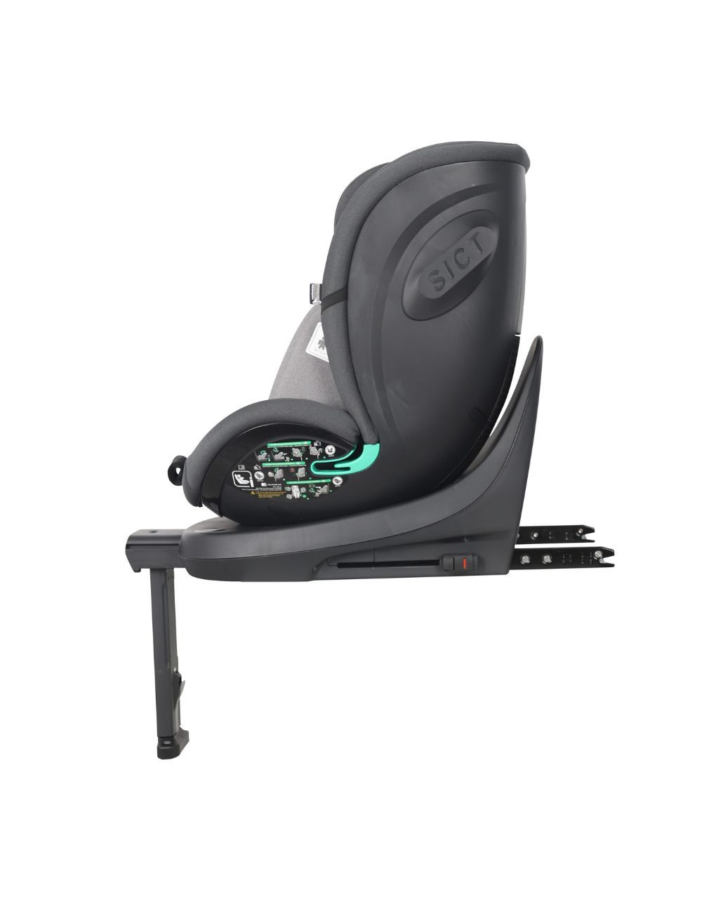 Freeon κάθισμα αυτοκινήτου i-size (40-150cm) space 360° με πόδι στήριξης grey 82474 - Freeon