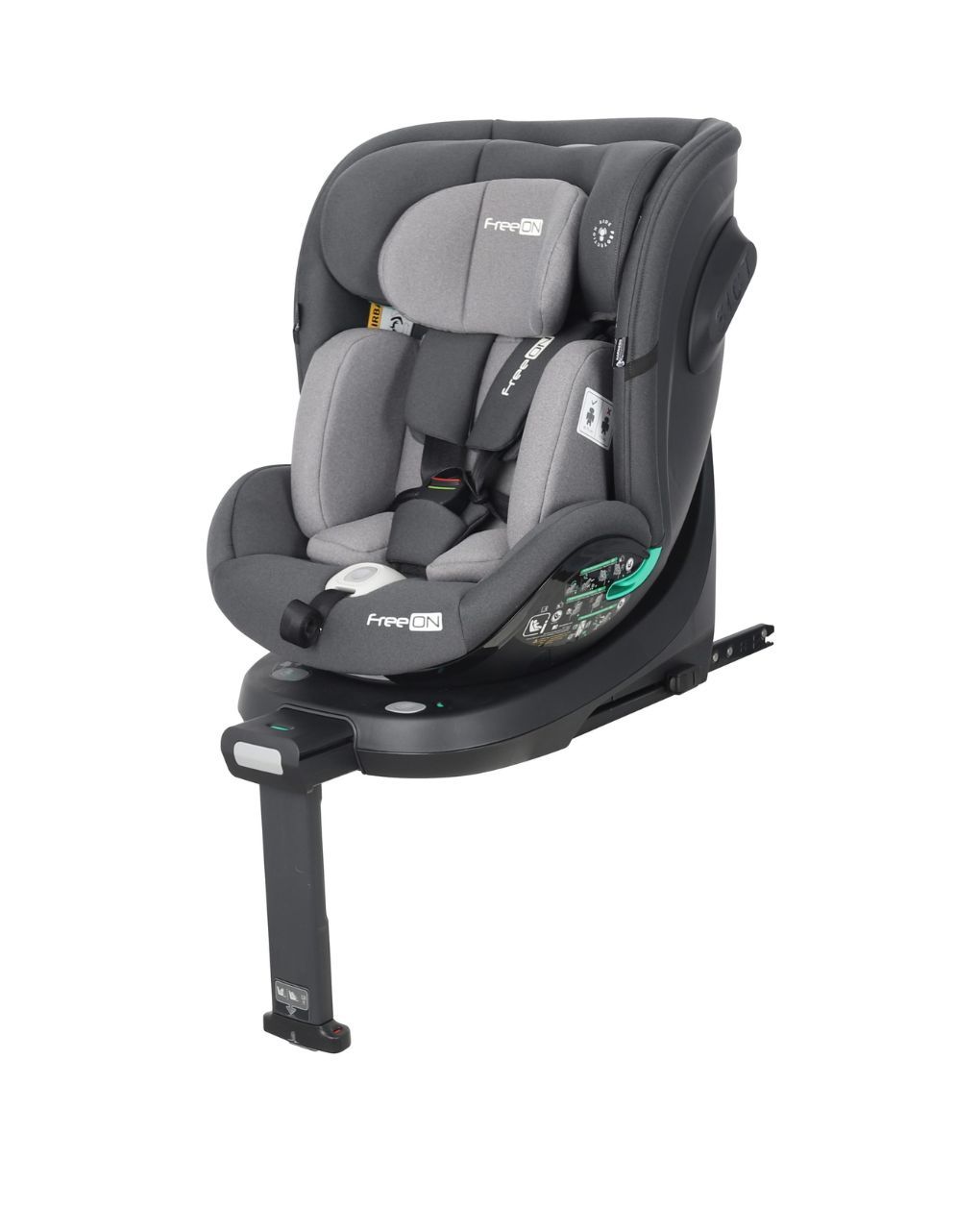 Freeon κάθισμα αυτοκινήτου i-size (40-150cm) space 360° με πόδι στήριξης grey 82474 - Freeon