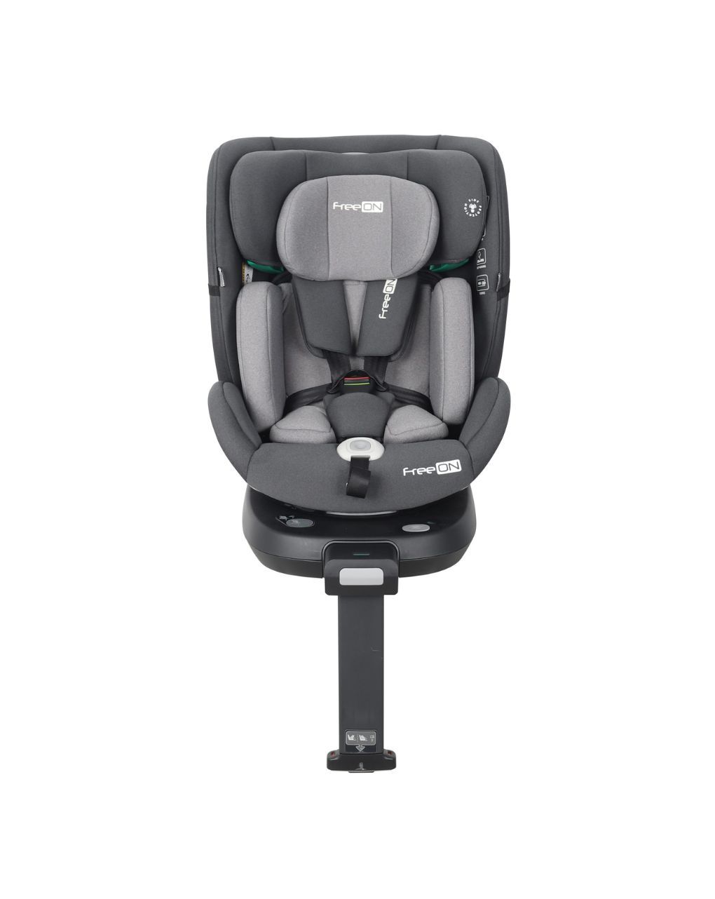 Freeon κάθισμα αυτοκινήτου i-size (40-150cm) space 360° με πόδι στήριξης grey 82474