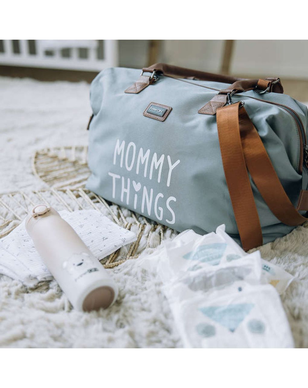 Freeon τσάντα μαιευτηρίου mommy things grey 82214 - Freeon
