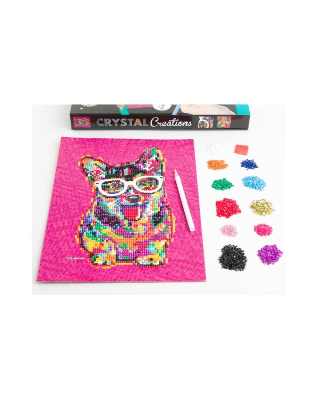 Crystal creations: pd moreno – corgi in glasses - HINKLER
