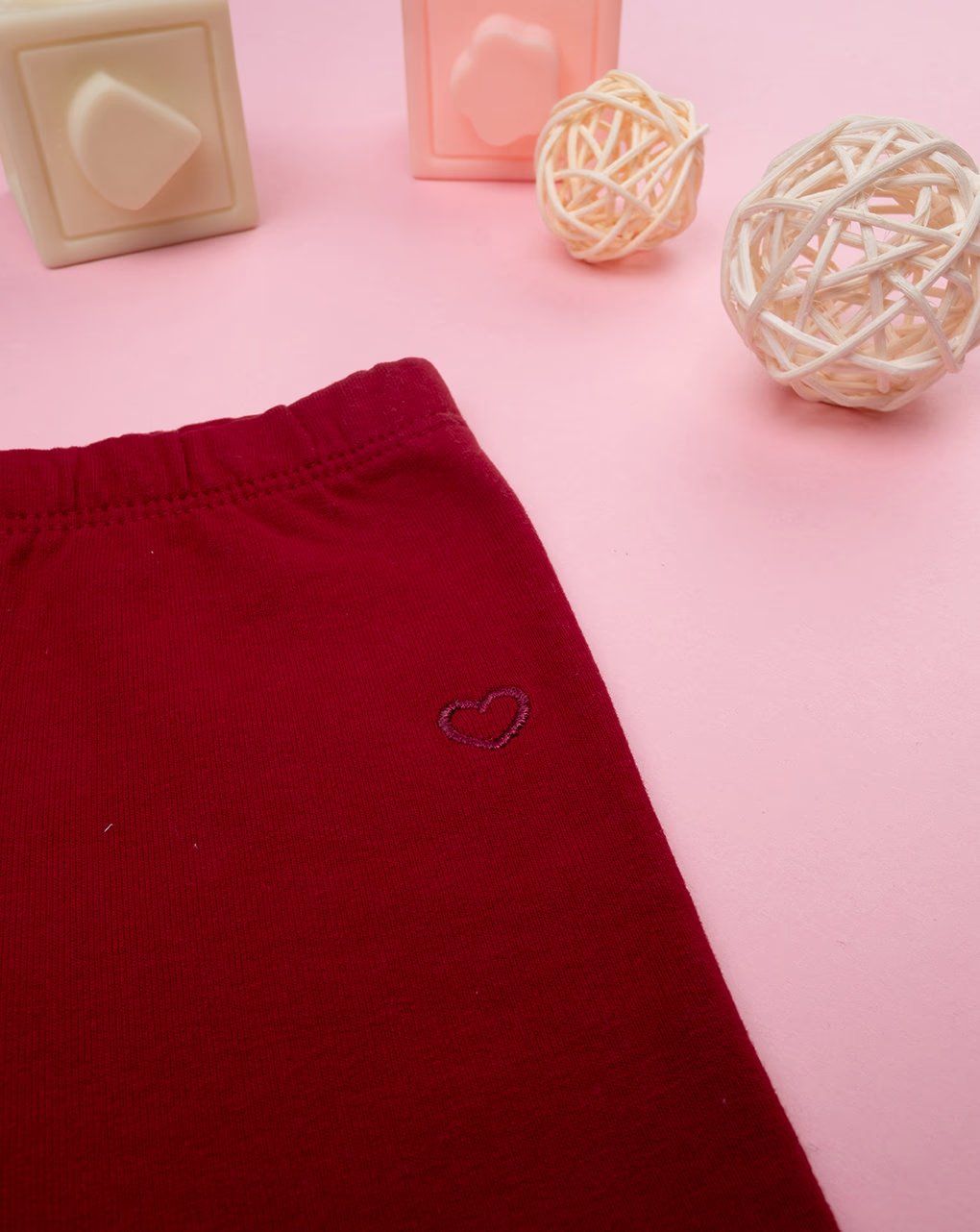 βρεφικό κολάν μπορντώ με καρδούλα για κορίτσι - Prénatal