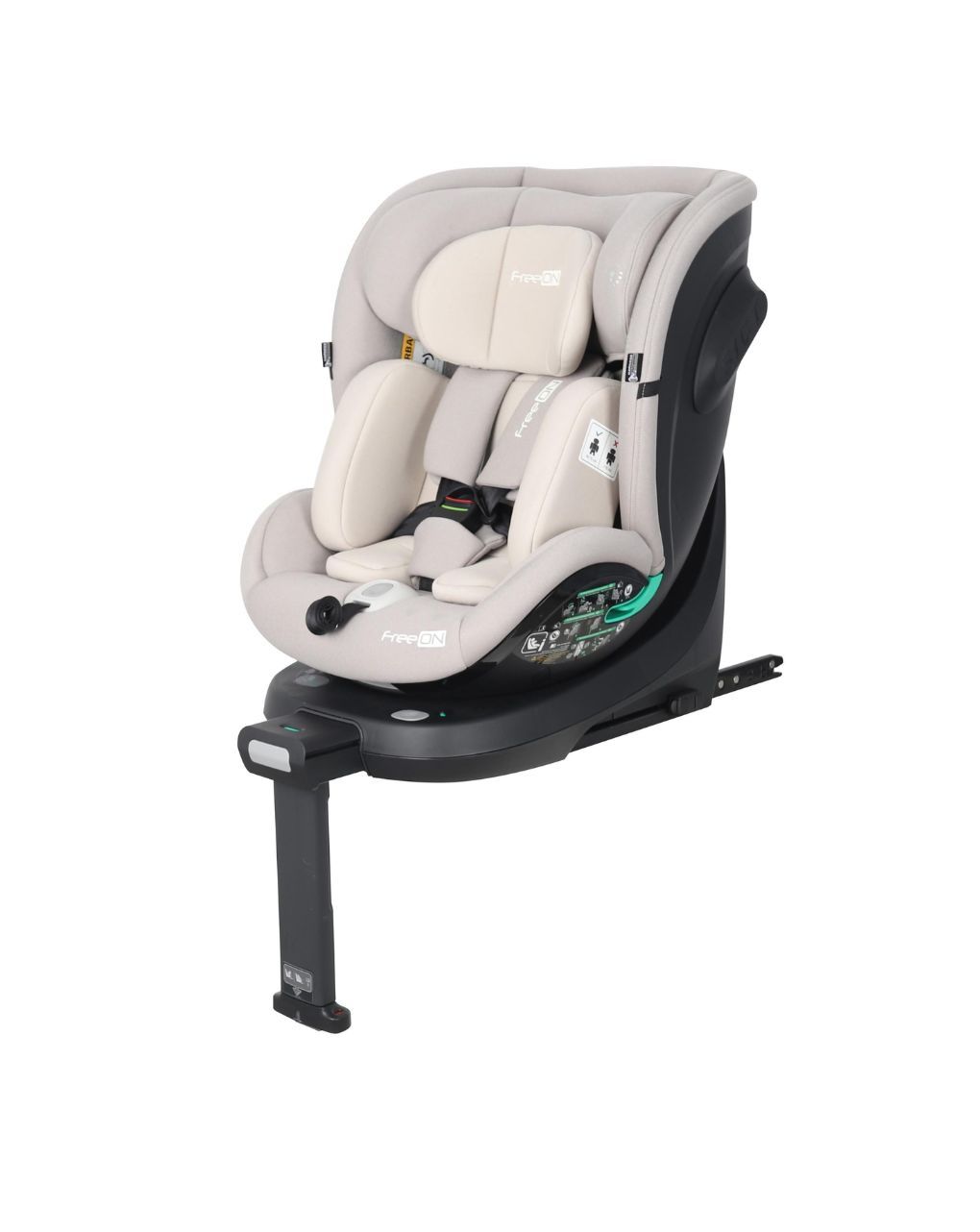 Freeon κάθισμα αυτοκινήτου i-size (40-150cm) space 360° με πόδι στήριξης beige 82467 - Freeon